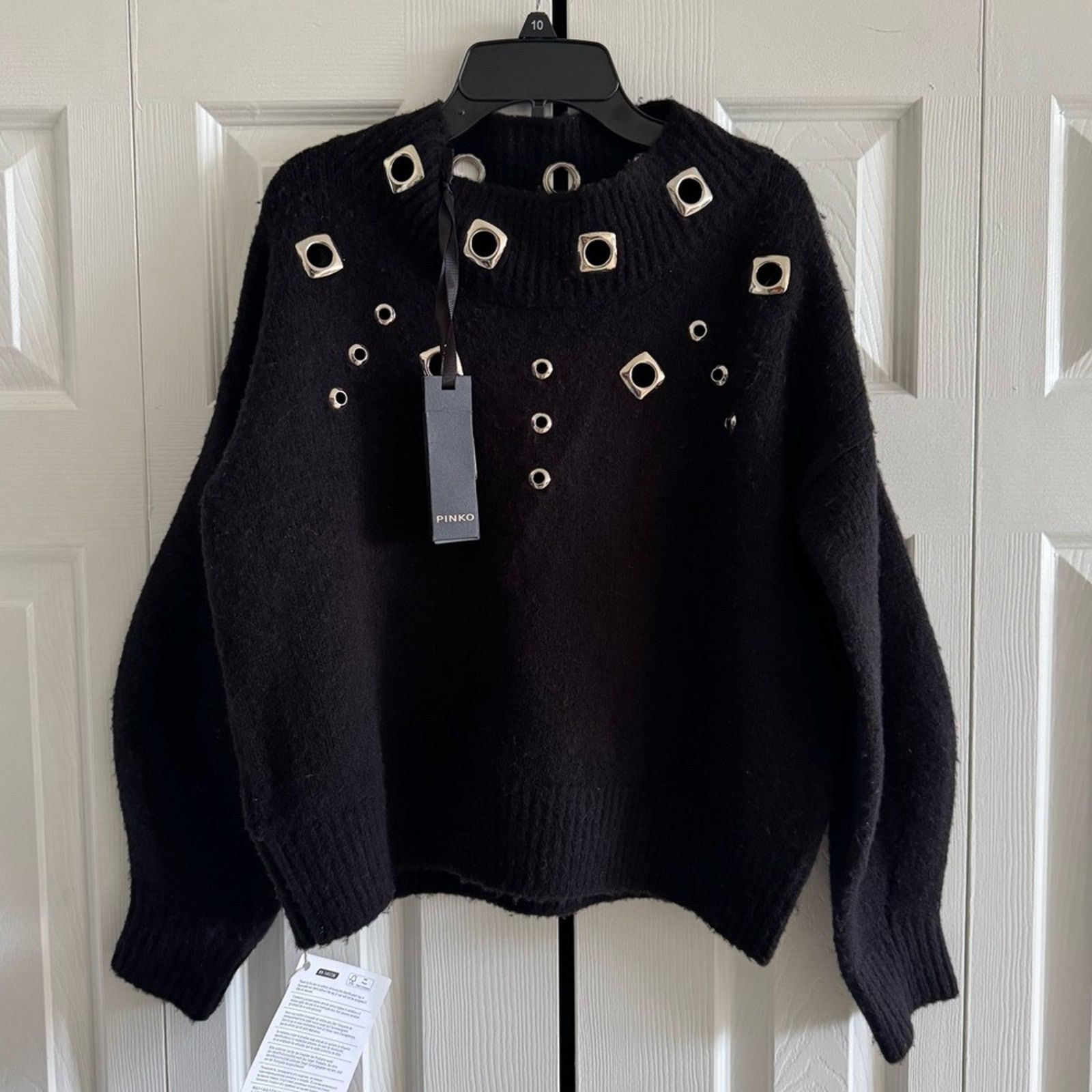 Pinko NWT! PINKO Boxy Pullover Black, Size S, MSRP. $357 Size S / US 4 / IT 40 - 1 Thumbnail