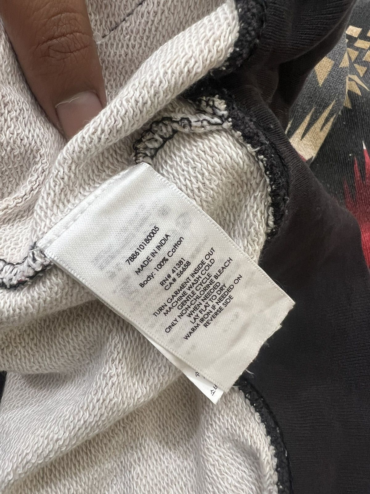 Polo Ralph Lauren 2000s RRL Denim Supply RL Aztec Print Hoddie y2k Lgb Ifsix Size US M / EU 48-50 / 2 - 8 Thumbnail