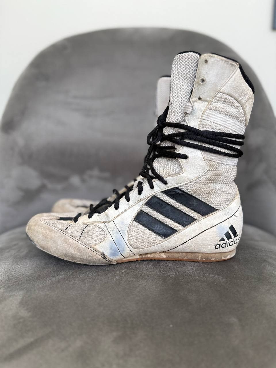Adidas Adidas Tygun 00s Y2K Leather Wrestling Boxing Boots Size 6 Size US 7.5 / IT 37.5 - 5 Thumbnail