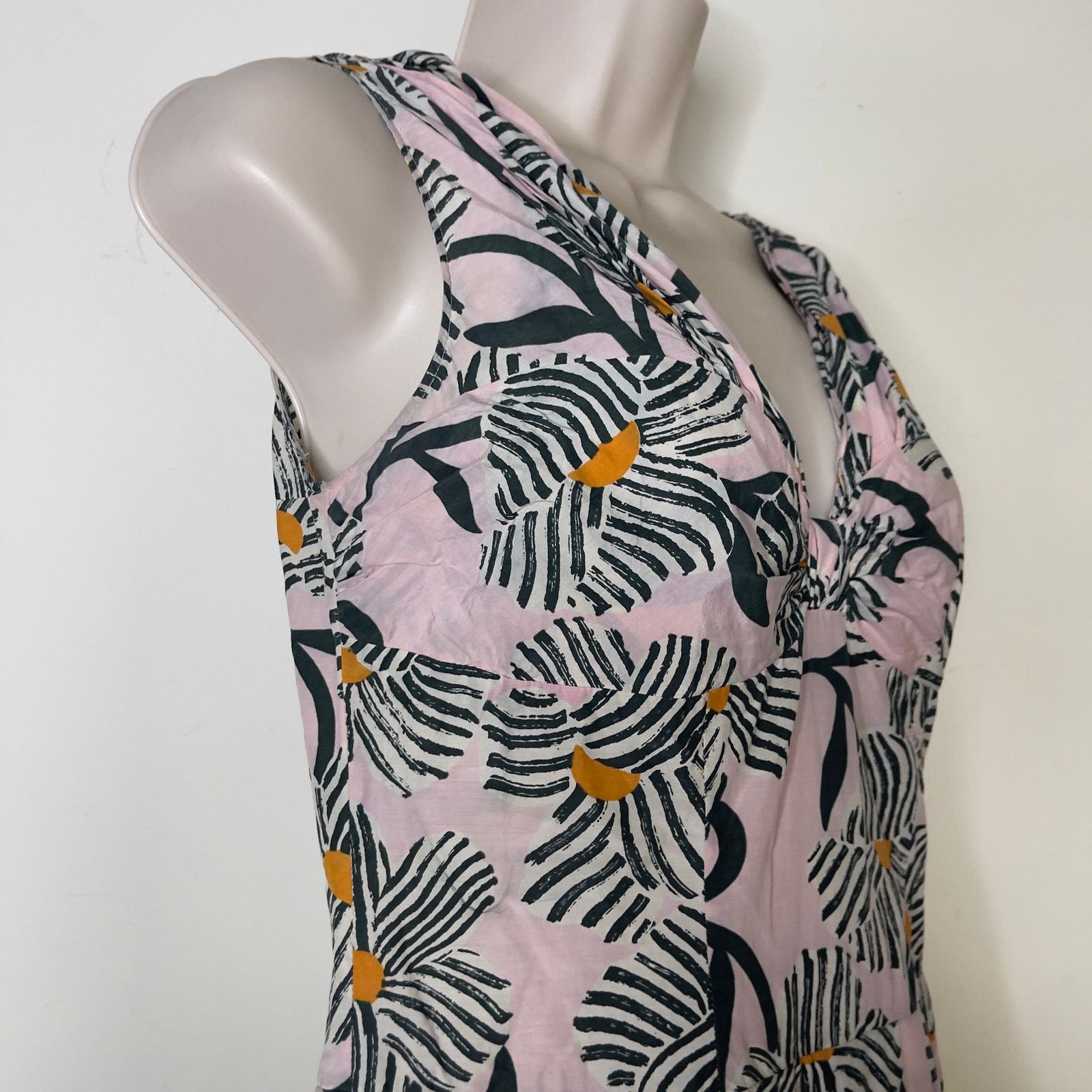 Moschino MOSCHINO Cheap & Chic DRESS Cotton Blend Pink Floral Dress 8 Size M / US 6-8 / IT 42-44 - 4 Thumbnail