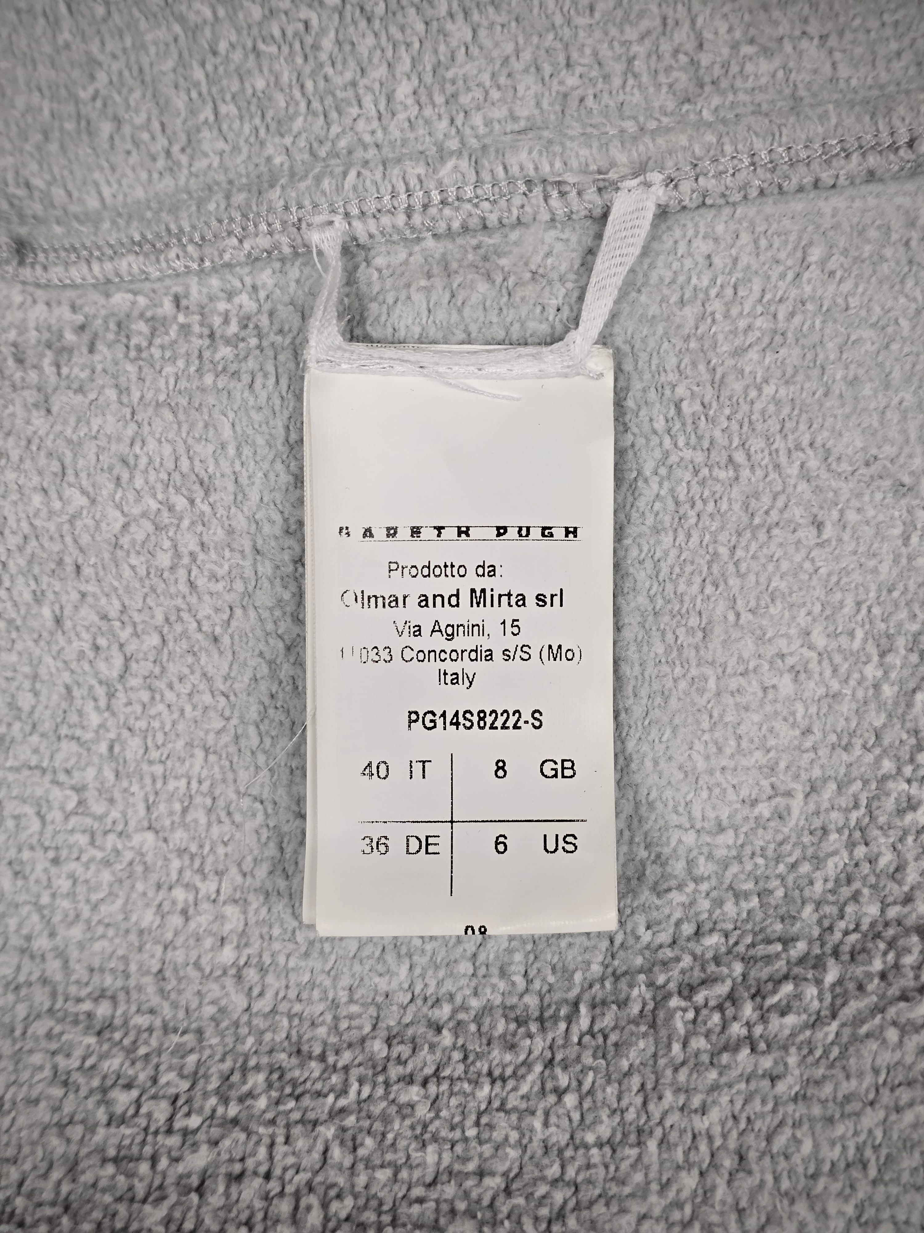 Gareth Pugh Gareth Pugh SS14 Light Grey Cotton Fleece Gimp Hoodie Size US XS / EU 42 / 0 - 8 Thumbnail