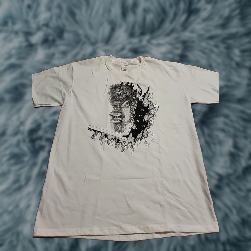 Native Suna Buffalo Bison Graphic Print Crew Neck T-Shirt White Cotton L Men Regular Short Sleeve Shirt 42" Chest All Seasons Designer Animals Nature N7 Size US L / EU 52-54 / 3 - 1 Thumbnail