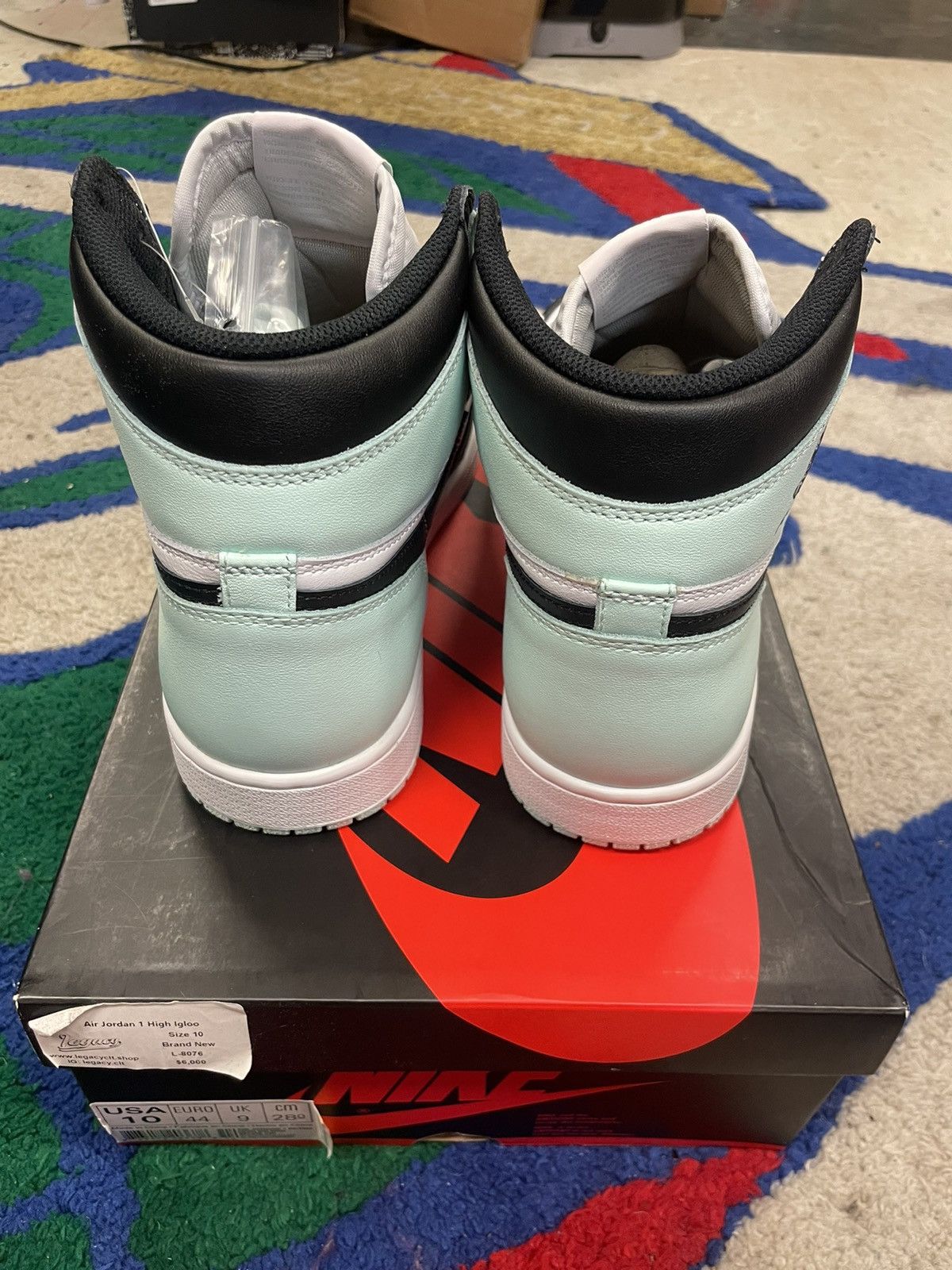 Jordan Brand × Nike Jordan 1 High Igloo Size US 10 / EU 43 - 4 Thumbnail
