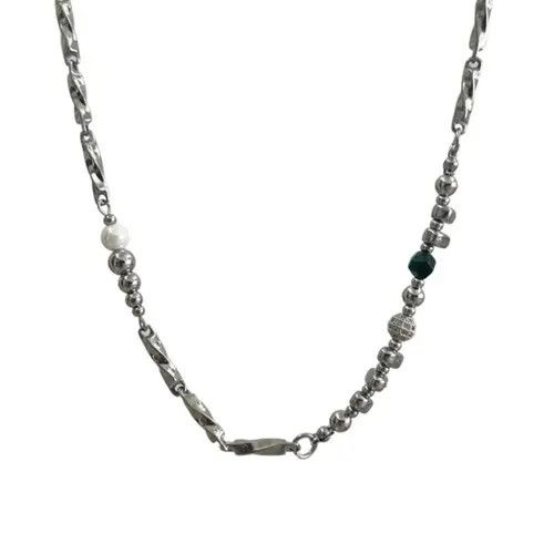 Jewelry Silver & Beaded Necklace Size ONE SIZE - 6 Thumbnail