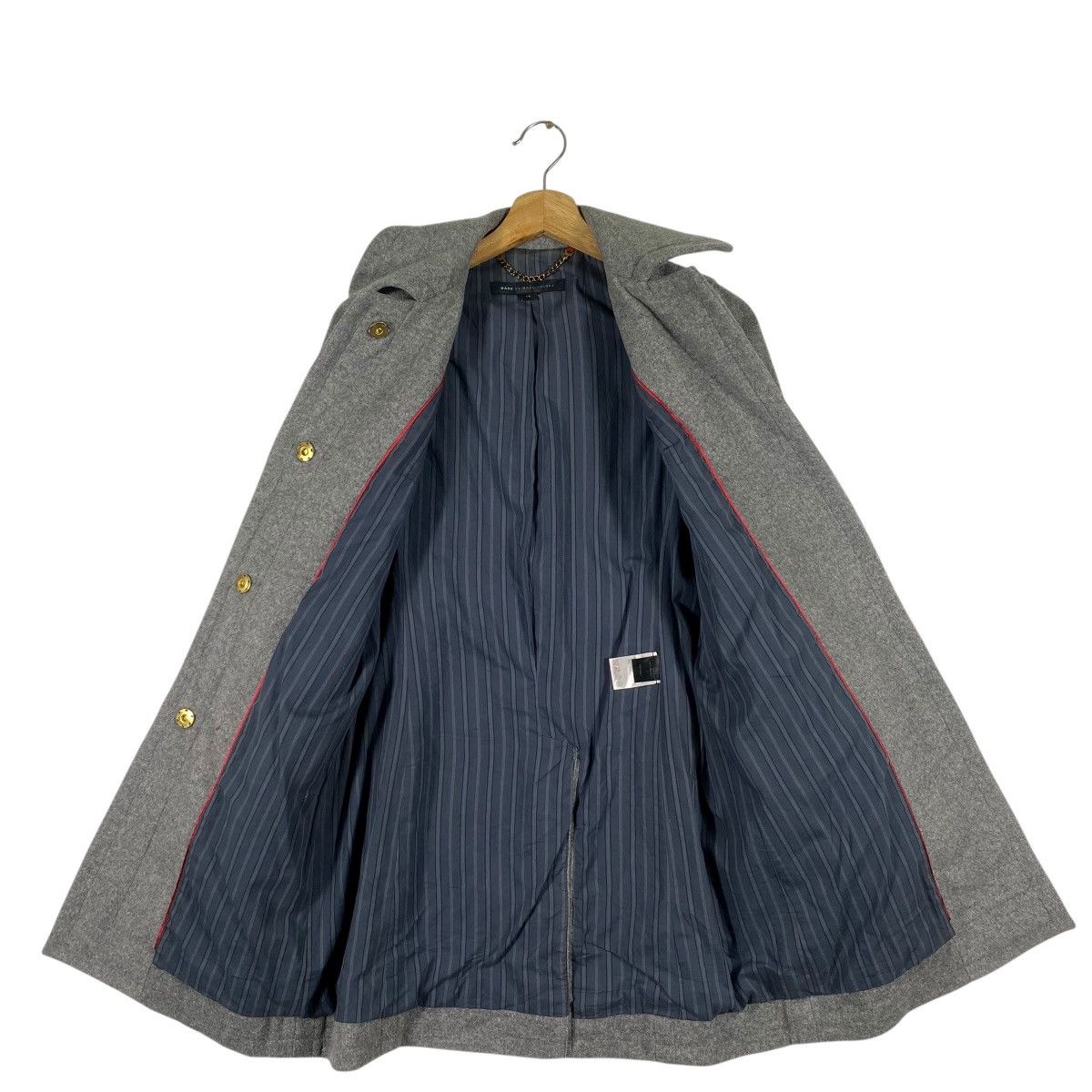 Marc Jacobs Marc By Marc Jacobs Wool Blend Coat XS Size Grey Colour Size XS / US 0-2 / IT 36-38 - 6 Thumbnail