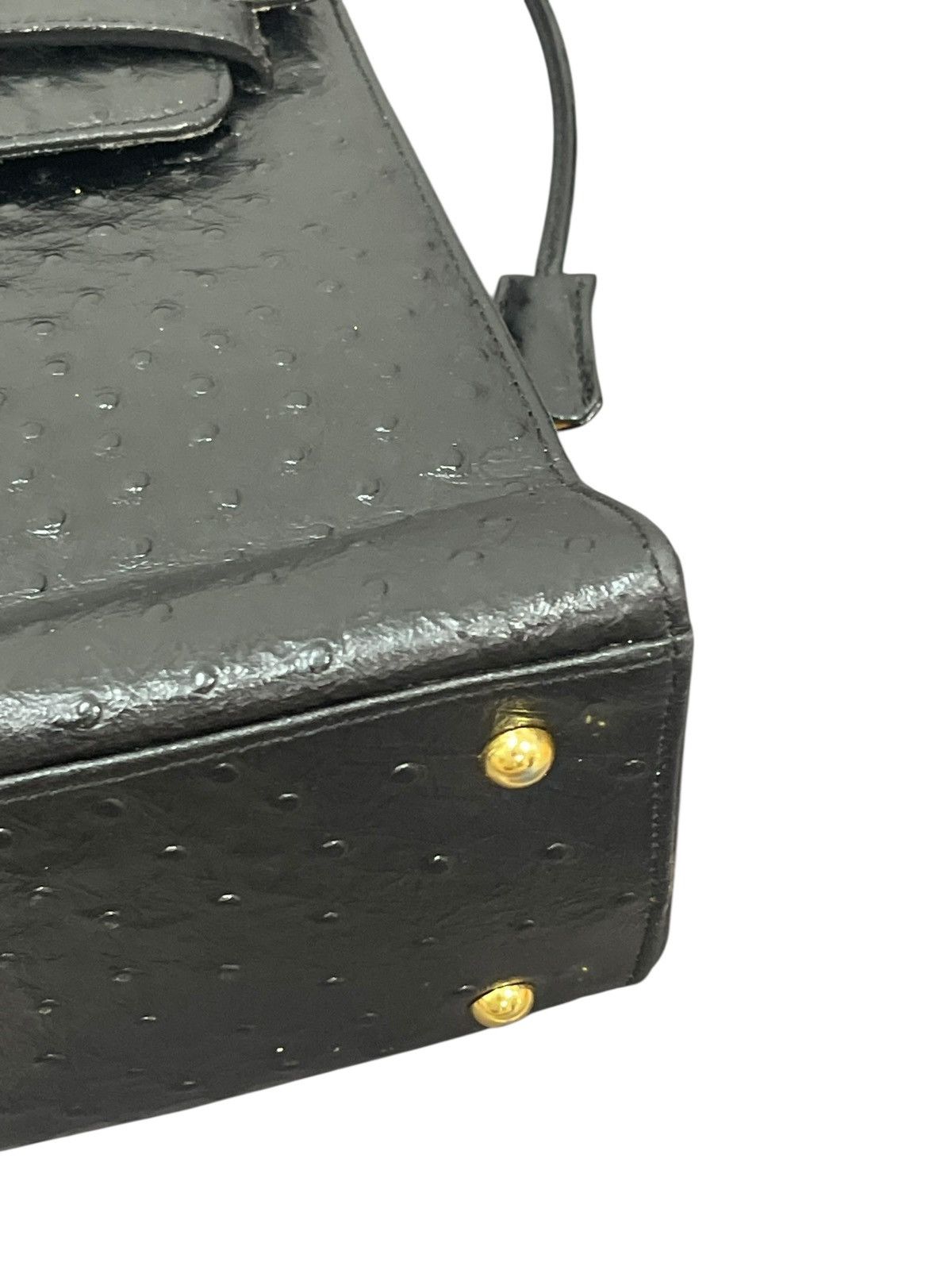 If Six Was Nine Kelly Bag Vtg Des Rossa Ostritch Leather Hermes margiela Size ONE SIZE - 8 Thumbnail