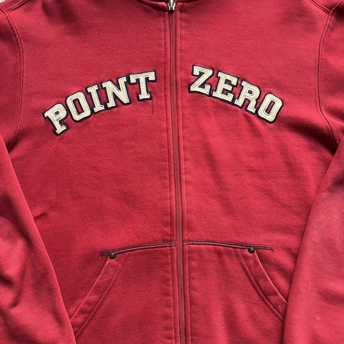 Point Zero Vintage red Point Zero zip up hoodie Size US M / EU 48-50 / 2 - 2 Thumbnail