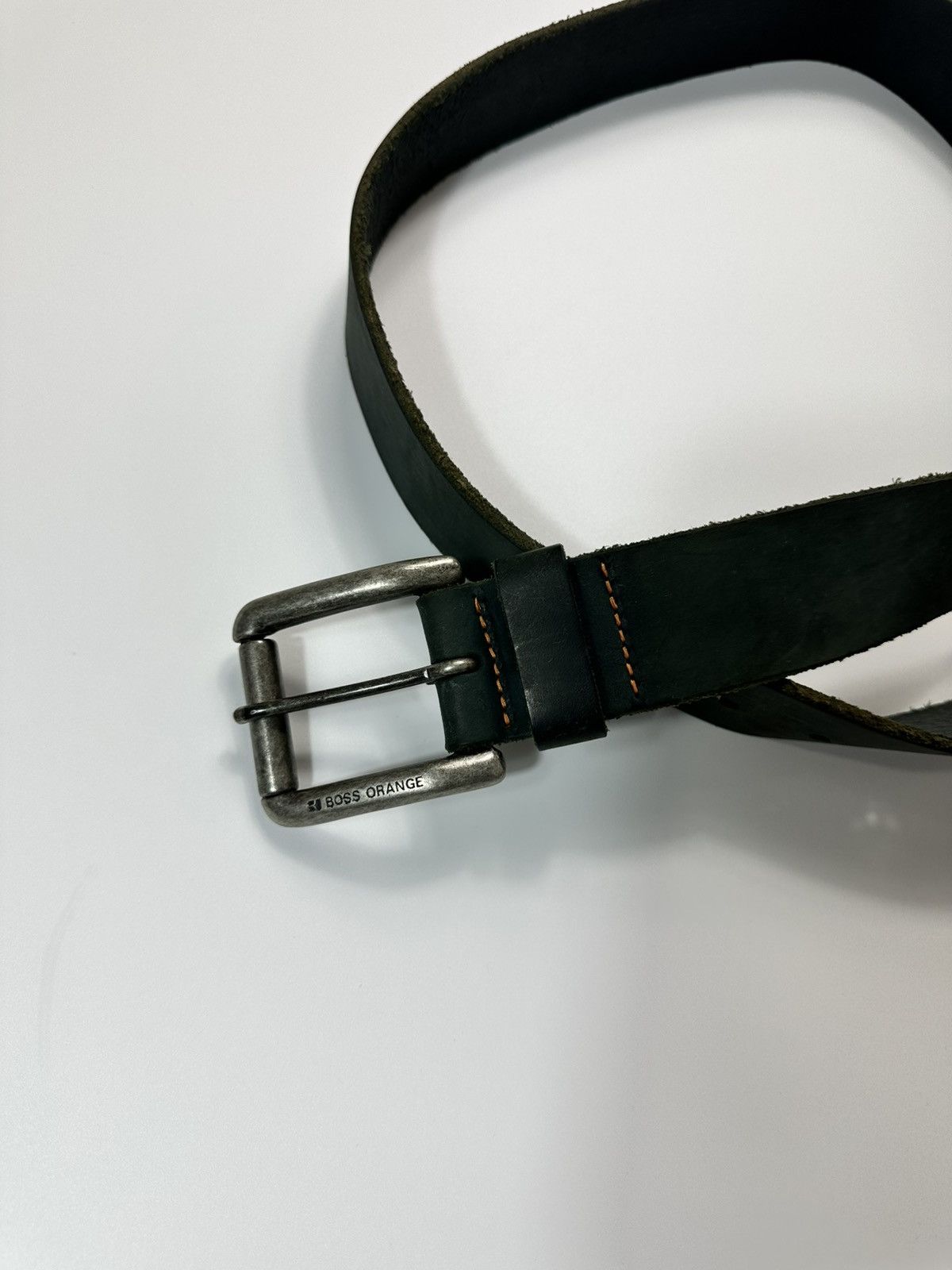 Hugo Boss Hugo Boss leather Classic Belt Made In Italy Green Size ONE SIZE - 2 Thumbnail