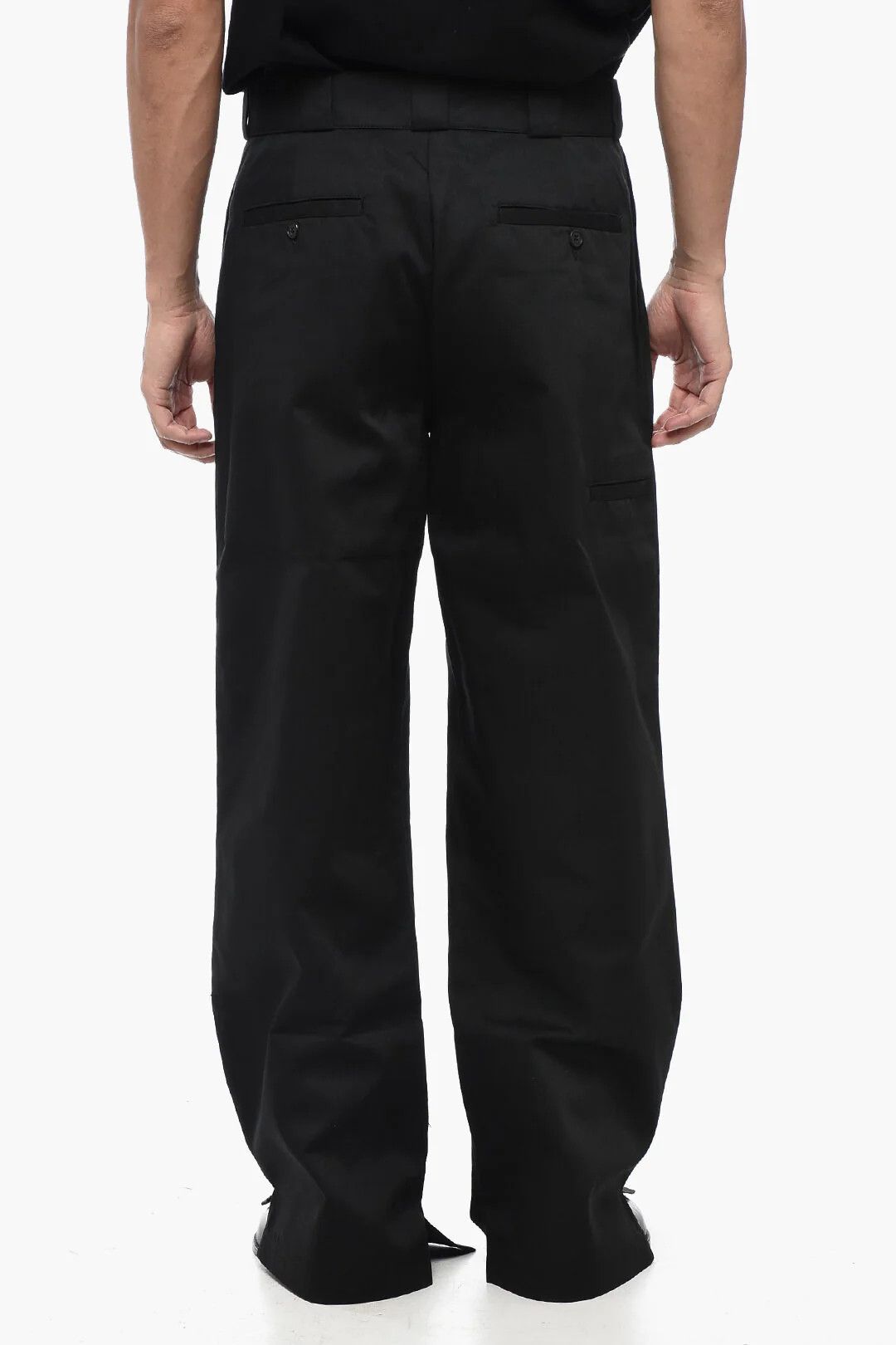 Palm Angels og1mm0326 Cotton Twill Chino Pant in Black Size US 30 / EU 46 - 2 Thumbnail