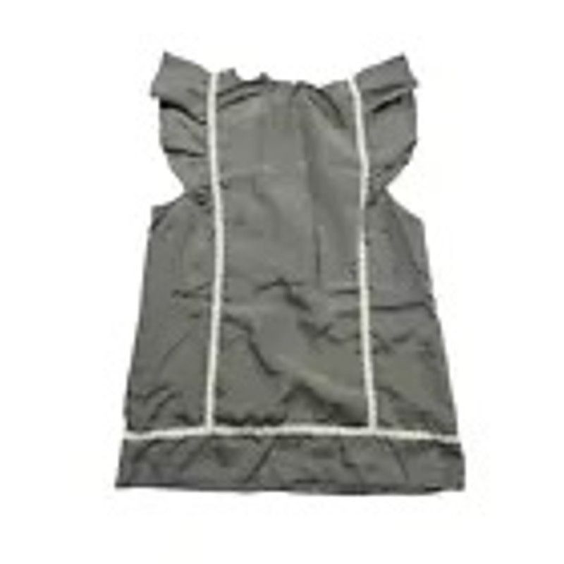Gap GAP Juniors Dark Gray Silk Shirt with Lacy Accents Medium Size M / US 6-8 / IT 42-44 - 4 Thumbnail