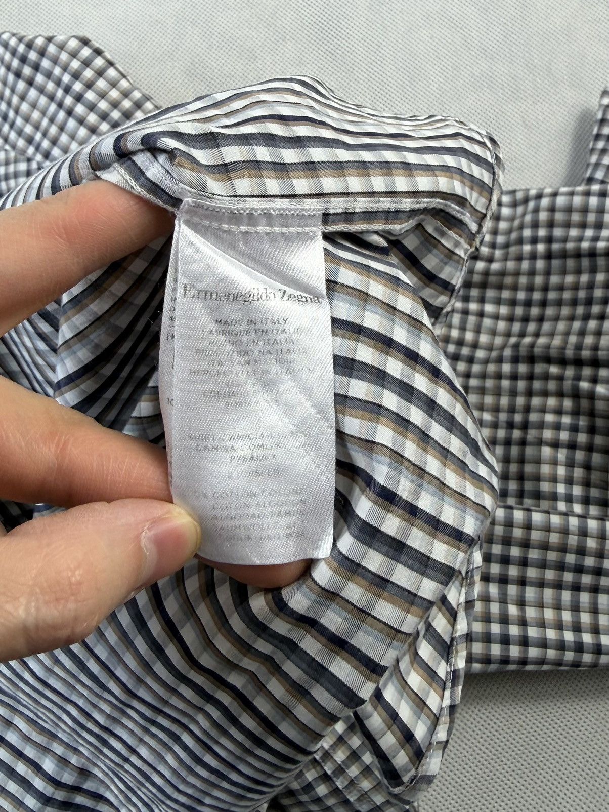 Ermenegildo Zegna Ermenegildo Zegna Shirt Made in Italy Size US XL / EU 56 / 4 - 10 Thumbnail