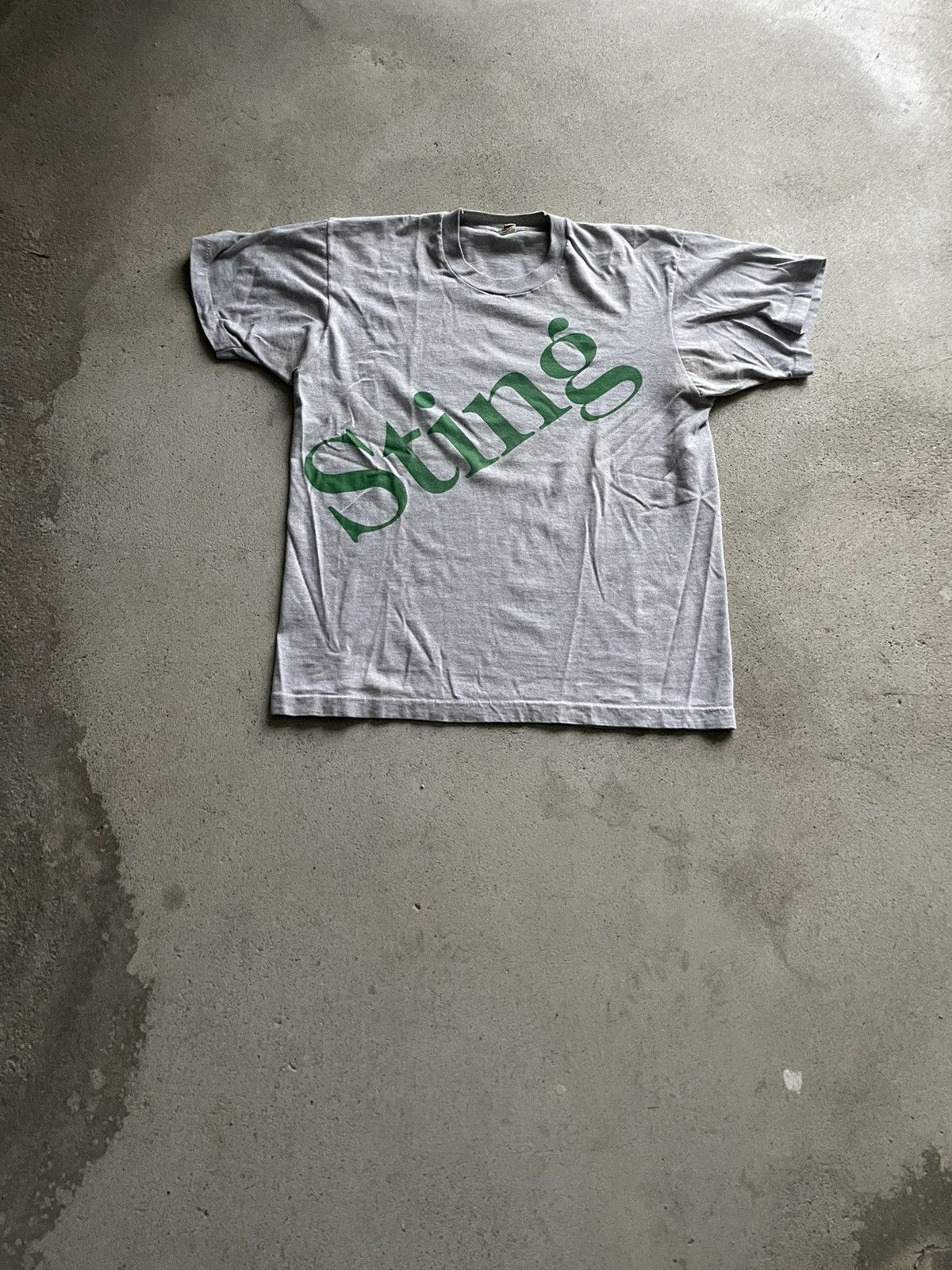 Vintage Sting Big Spellout Concert t shirt