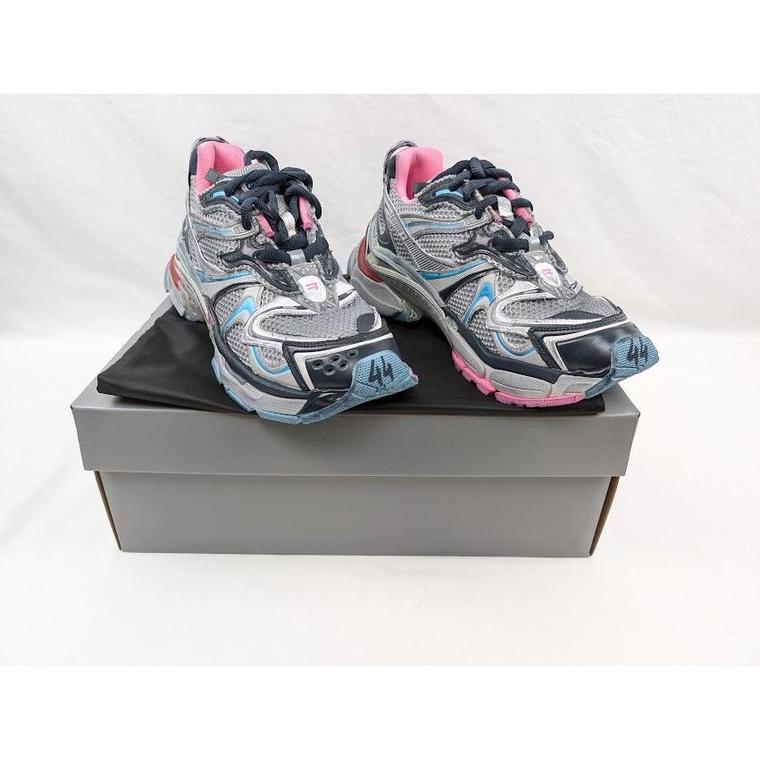 Balenciaga o1rshd1 Runner 2 Mesh/Pu/W Sneakers in Grey/Blue/Pink/Red Size US 11 / EU 44 - 11 Thumbnail