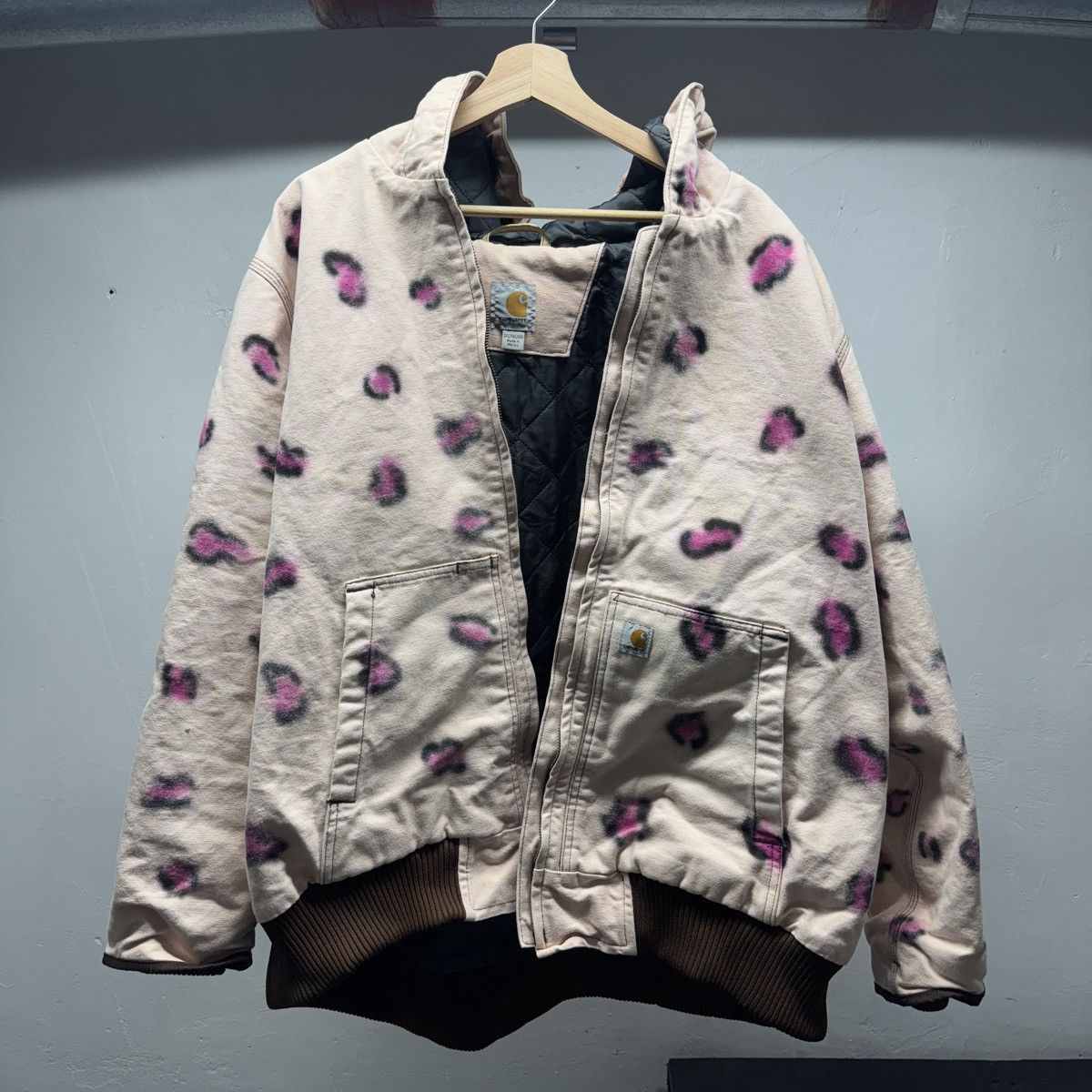 Carhartt Carhartt Leopard Print Heavyweight Work Jacket ERD Grunge Size US XXL / EU 58 / 5 - 11 Thumbnail