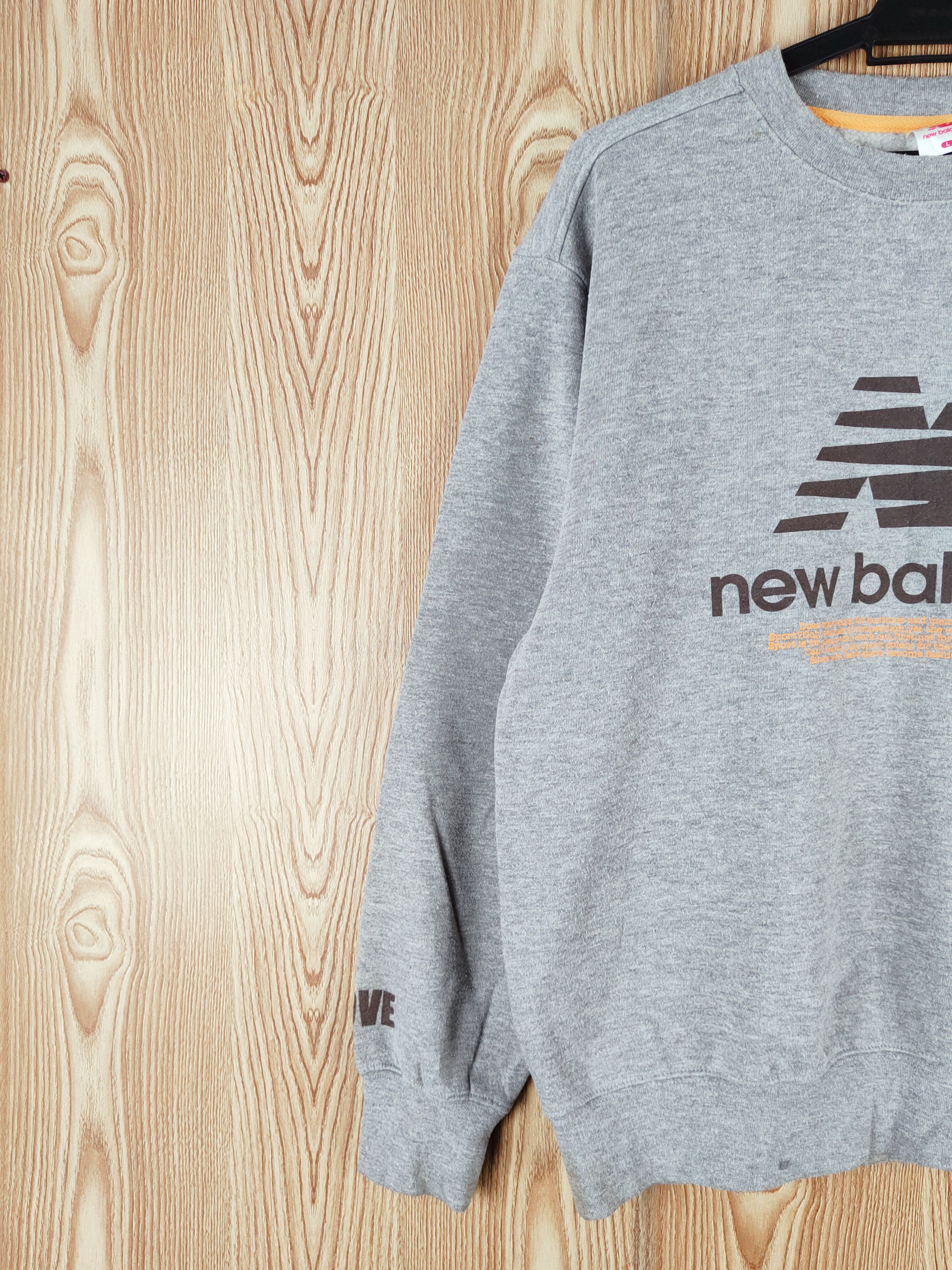 New Balance × Vintage New Balance Faded Gray Sweatshirts Size US L / EU 52-54 / 3 - 3 Thumbnail