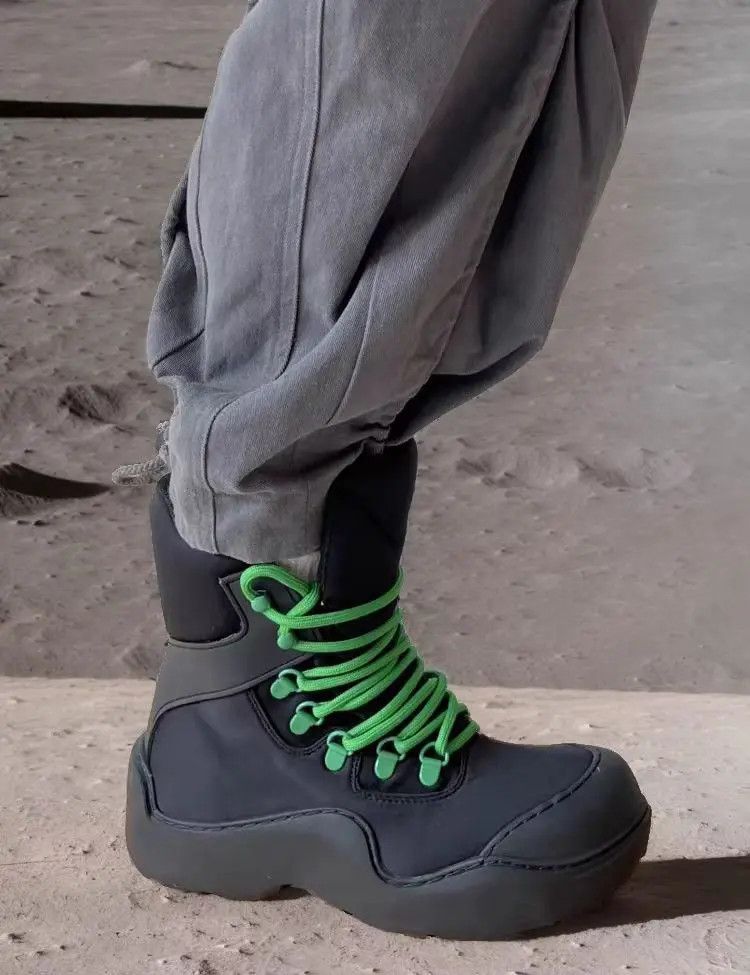 Designer × Japanese Brand Retro Thick Sole High Top Martin Boots Size US 9.5 / EU 42-43 - 1 Thumbnail
