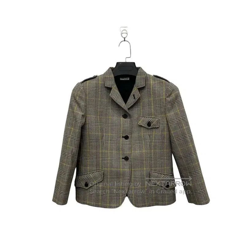 Miu Miu Miu Miu Gray Plaid Women's Jacket . Size XXS / US 00 / IT 34 - 1 Thumbnail