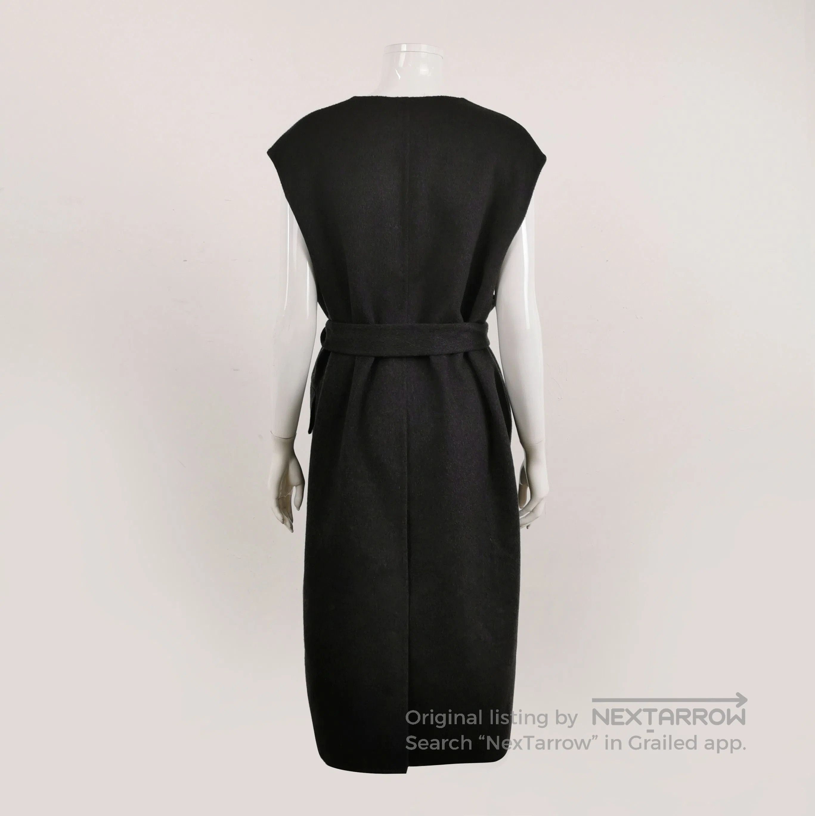 Prada Prada Black Cashmere Sleeveless Coat . Size US L / EU 52-54 / 3 - 2 Thumbnail