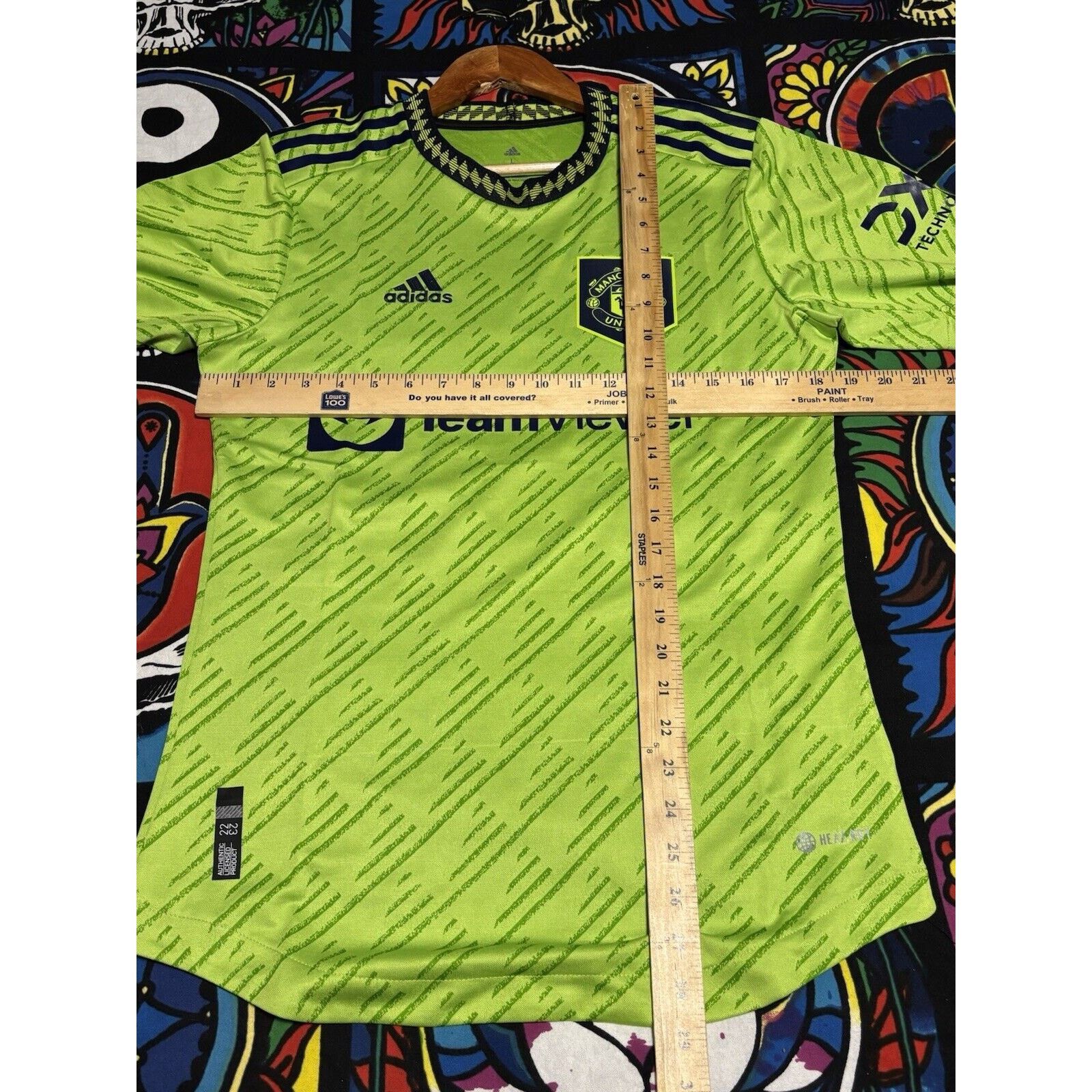 Adidas vintage green adidas manchester united soccer jersey Sz L Size US L / EU 52-54 / 3 - 6 Thumbnail