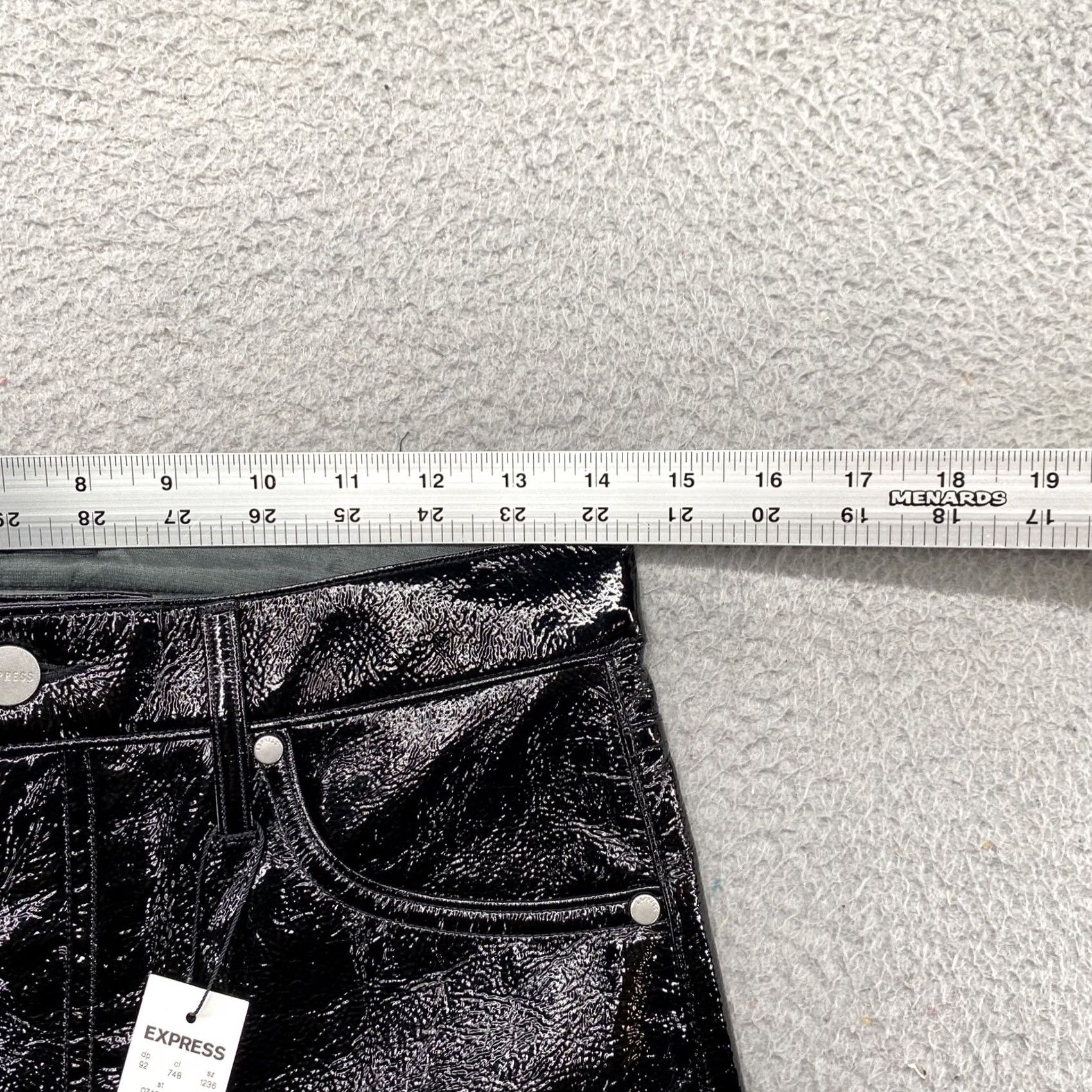 Express Express Pants Women’s Black 6R Polyurethane Straight Chino Modern High Rise Size 6 Black Women Pants Size 28" / US 6 / IT 42 - 6 Thumbnail