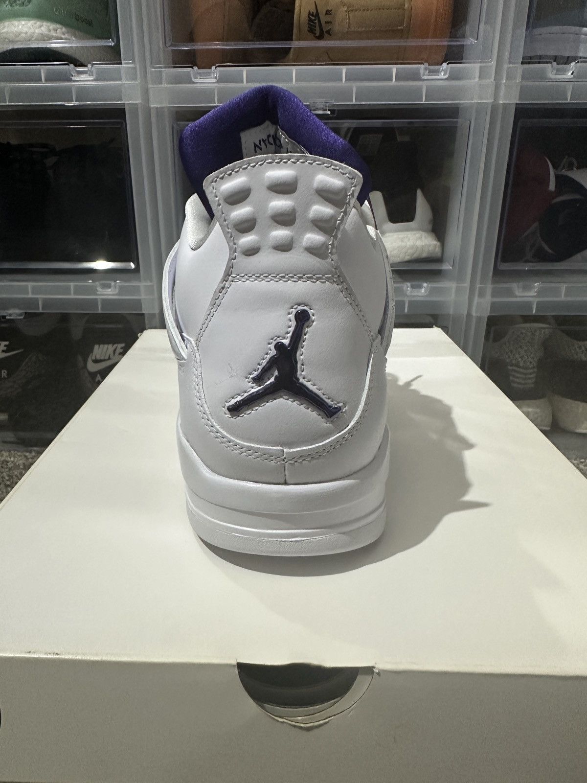Jordan Brand Air Jordan Retro 4 Metallic Purple 11.5 Size US 11.5 / EU 44-45 - 3 Thumbnail