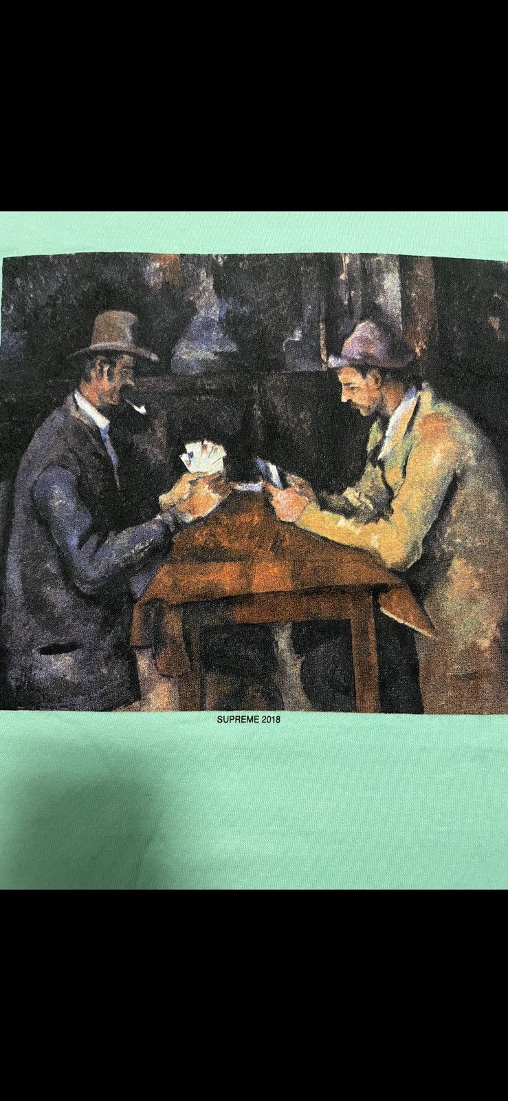 Supreme Supreme Card Players Painting Tee SS18 Medium Size US M / EU 48-50 / 2 - 2 Thumbnail