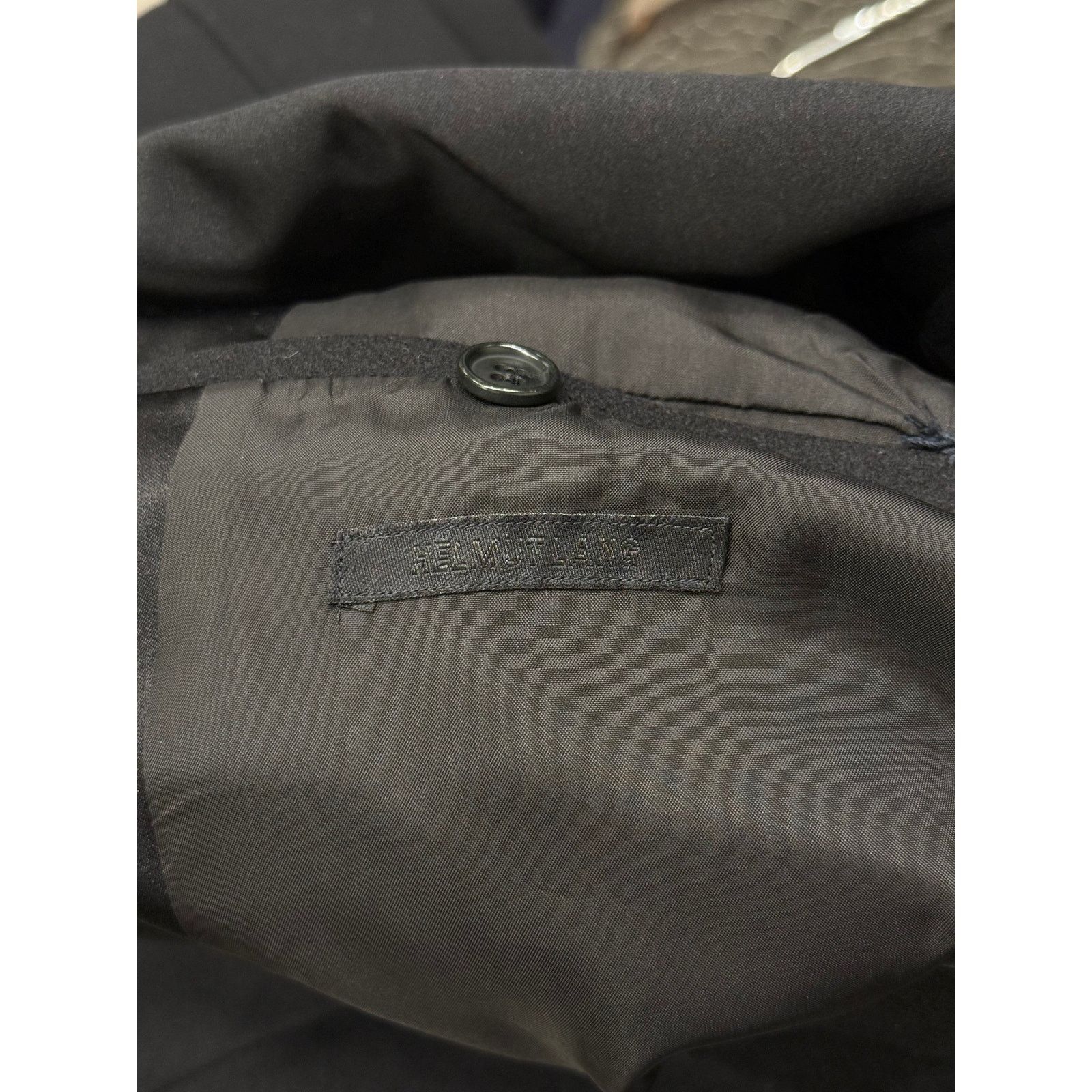 Helmut Lang 2000s Helmut Lang satin collar wool coat Size XXL / US 16-18 / IT 52-54 - 8 Thumbnail