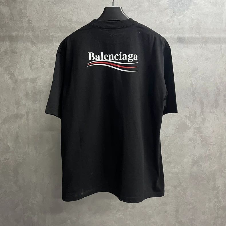 Balenciaga Balenciaga latest black cola print logo round neck short sl Size US M / EU 48-50 / 2 - 6 Thumbnail