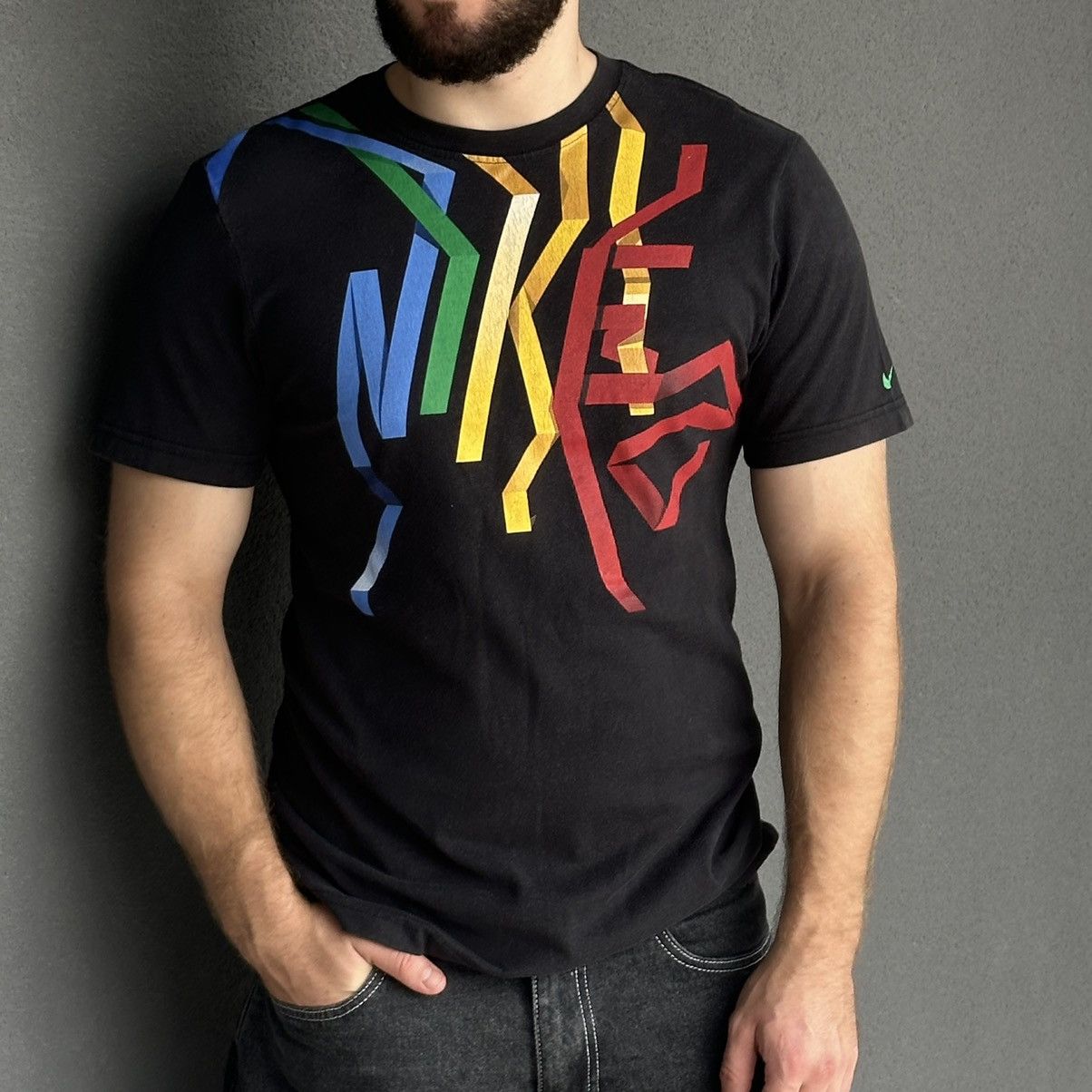 Nike × Vintage Vintage Nike T-shirts Big Logo Y2K Style USA 00s Size US S / EU 44-46 / 1 - 1 Thumbnail