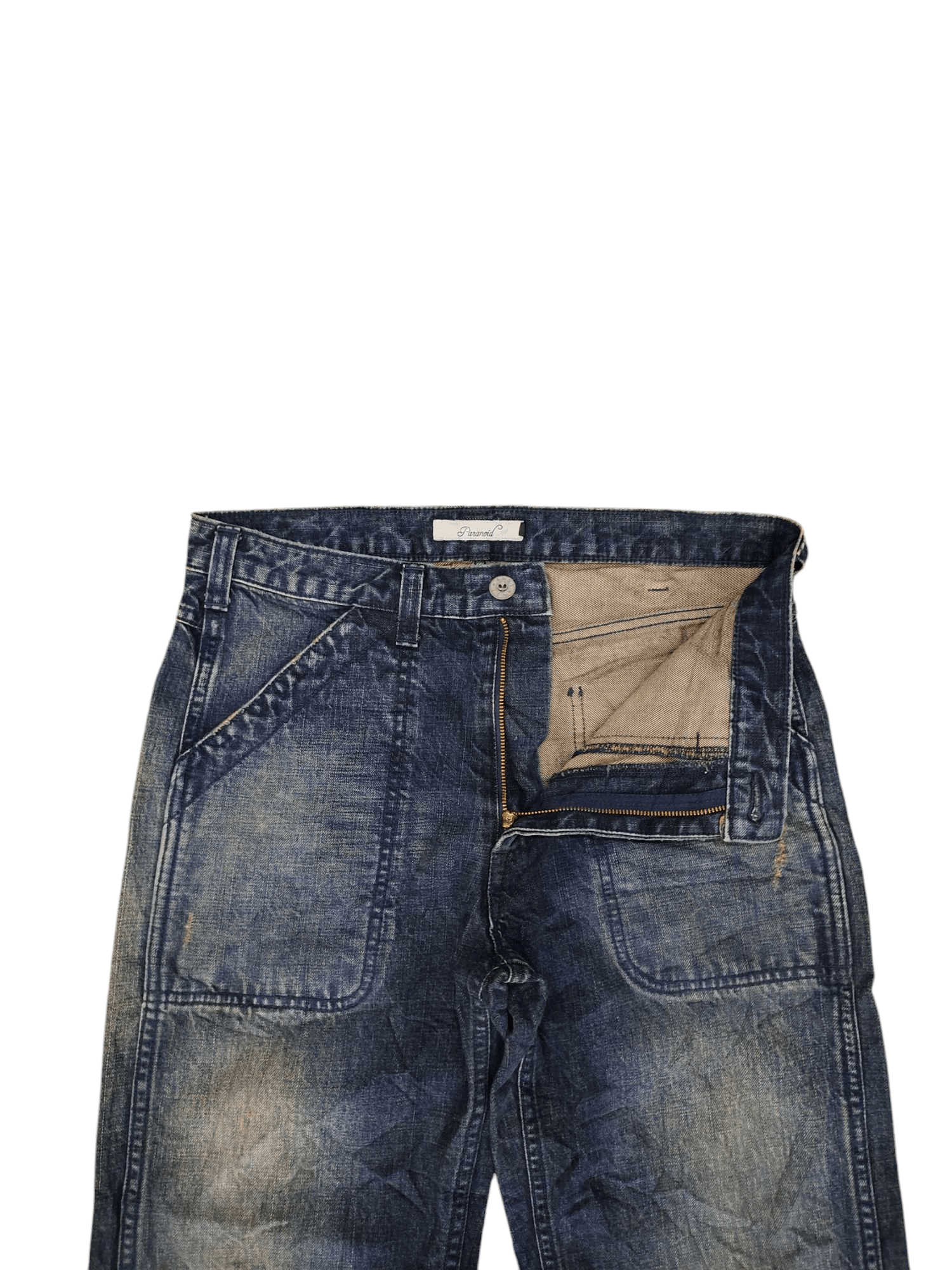 If Six Was Nine Vintage Paranoid Japan Us Army Fatigue Denim Pants Size US 32 / EU 48 - 8 Thumbnail