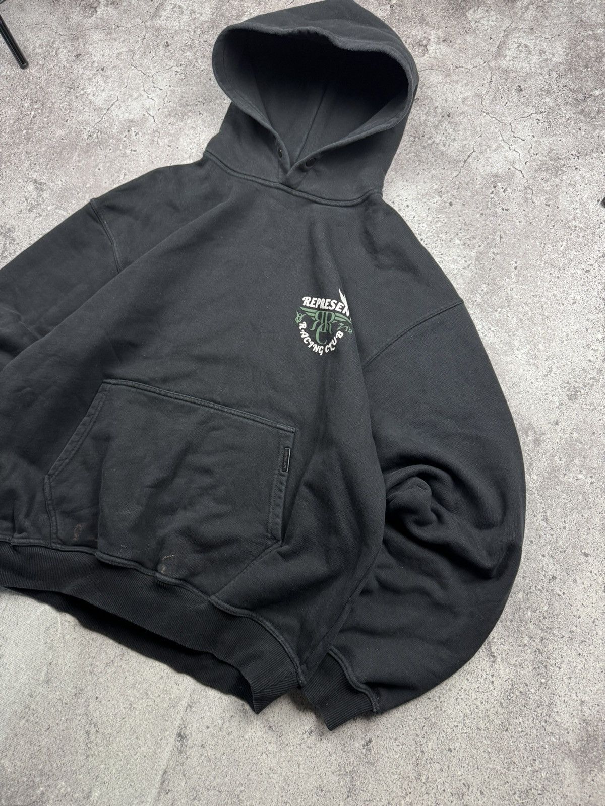 Represent Clo. Represent Owners Racing Club Faded Boxy Hoodie Y2K Size US M / EU 48-50 / 2 - 6 Thumbnail