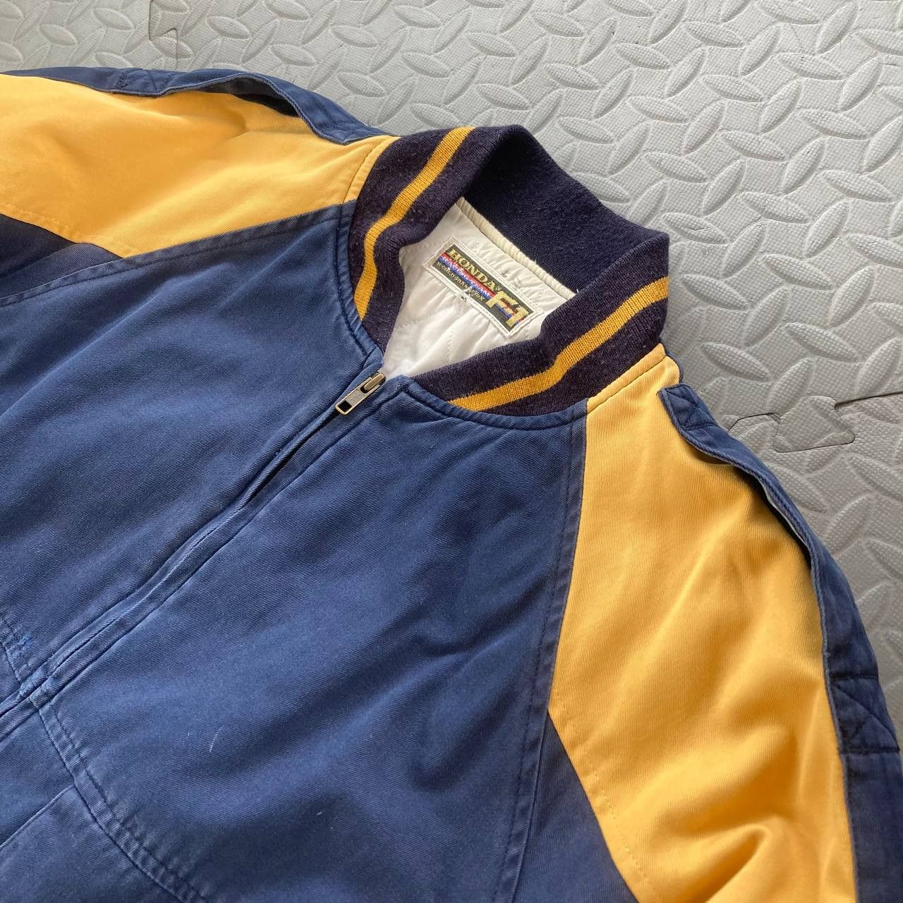 Vintage F1 Honda Championship Quilted Racing Bomber Jacket Size US L / EU 52-54 / 3 - 6 Thumbnail