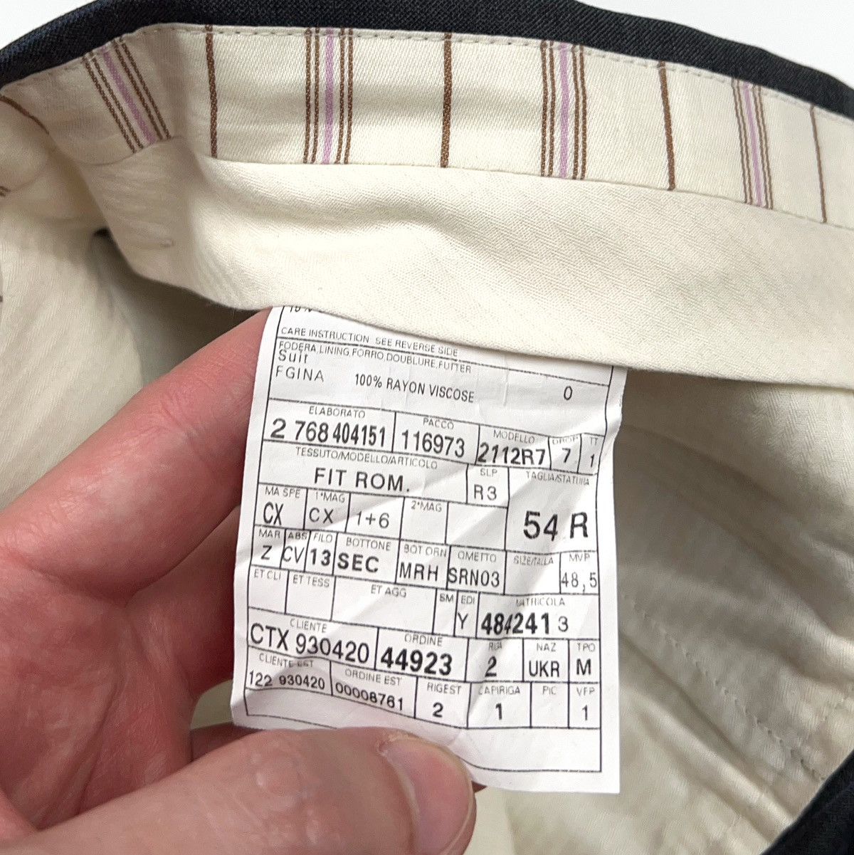 Ermenegildo Zegna Ermenegildo Zegna Su Misura Stripped Suit Wool Silk Size 46L - 22 Thumbnail