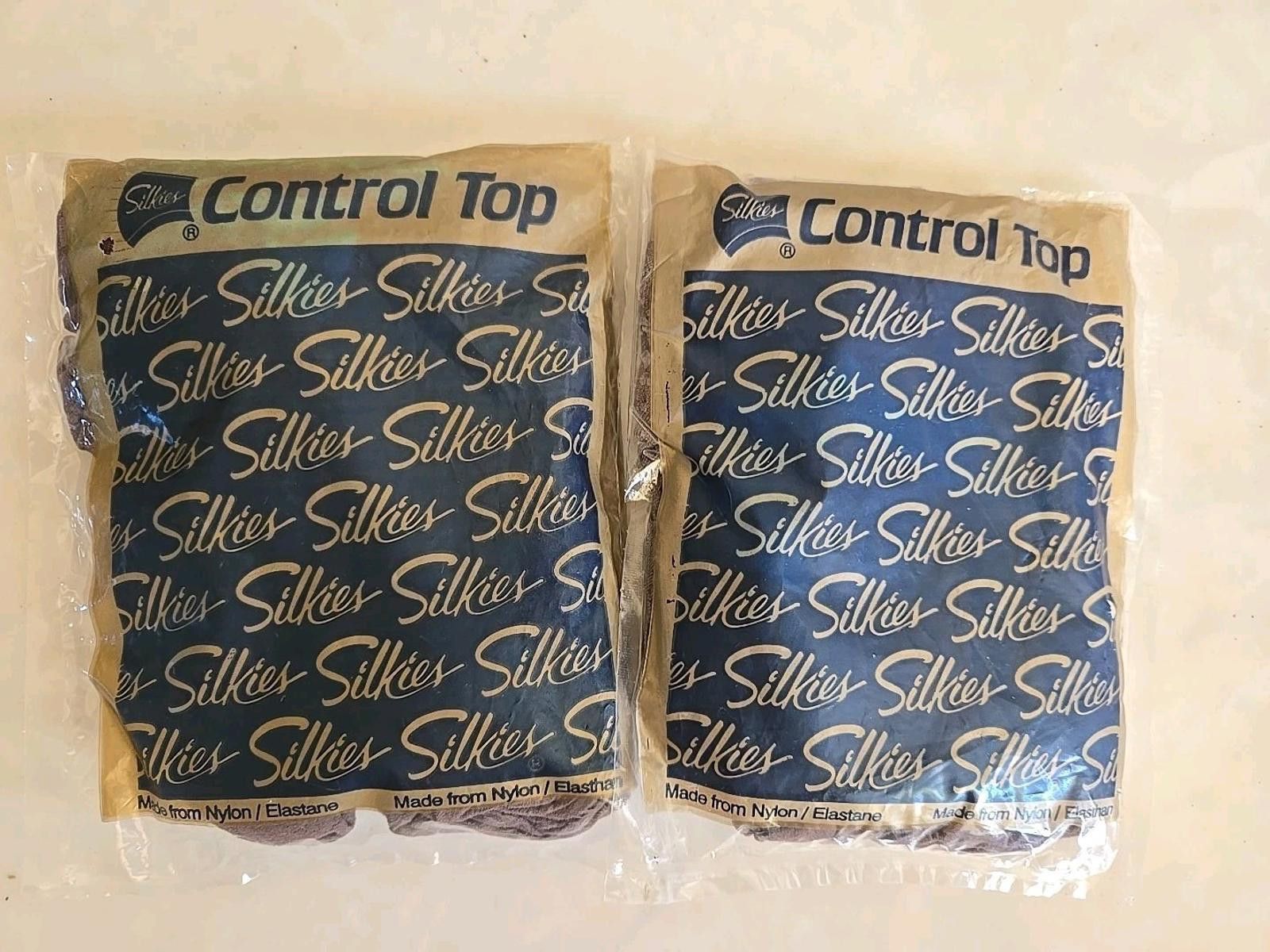 Other 2 Vintage Silkies Control Top Support Legs Pantyhose Sealed Size ONE SIZE - 1 Thumbnail