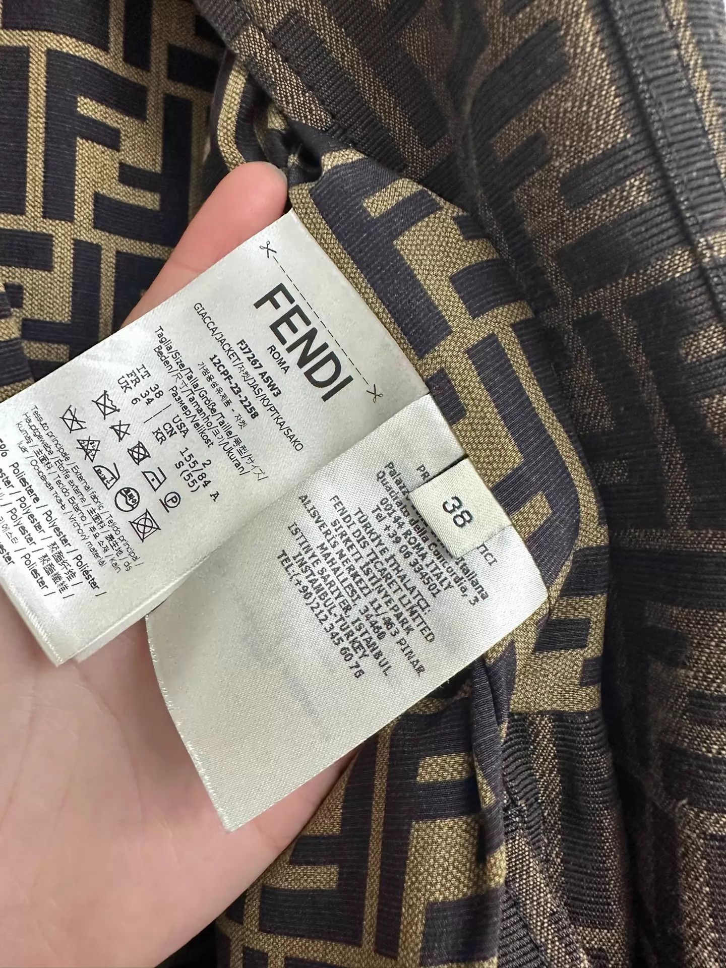 Fendi Fendi FF all over print 38 jacket Size XS / US 0-2 / IT 36-38 - 3 Thumbnail