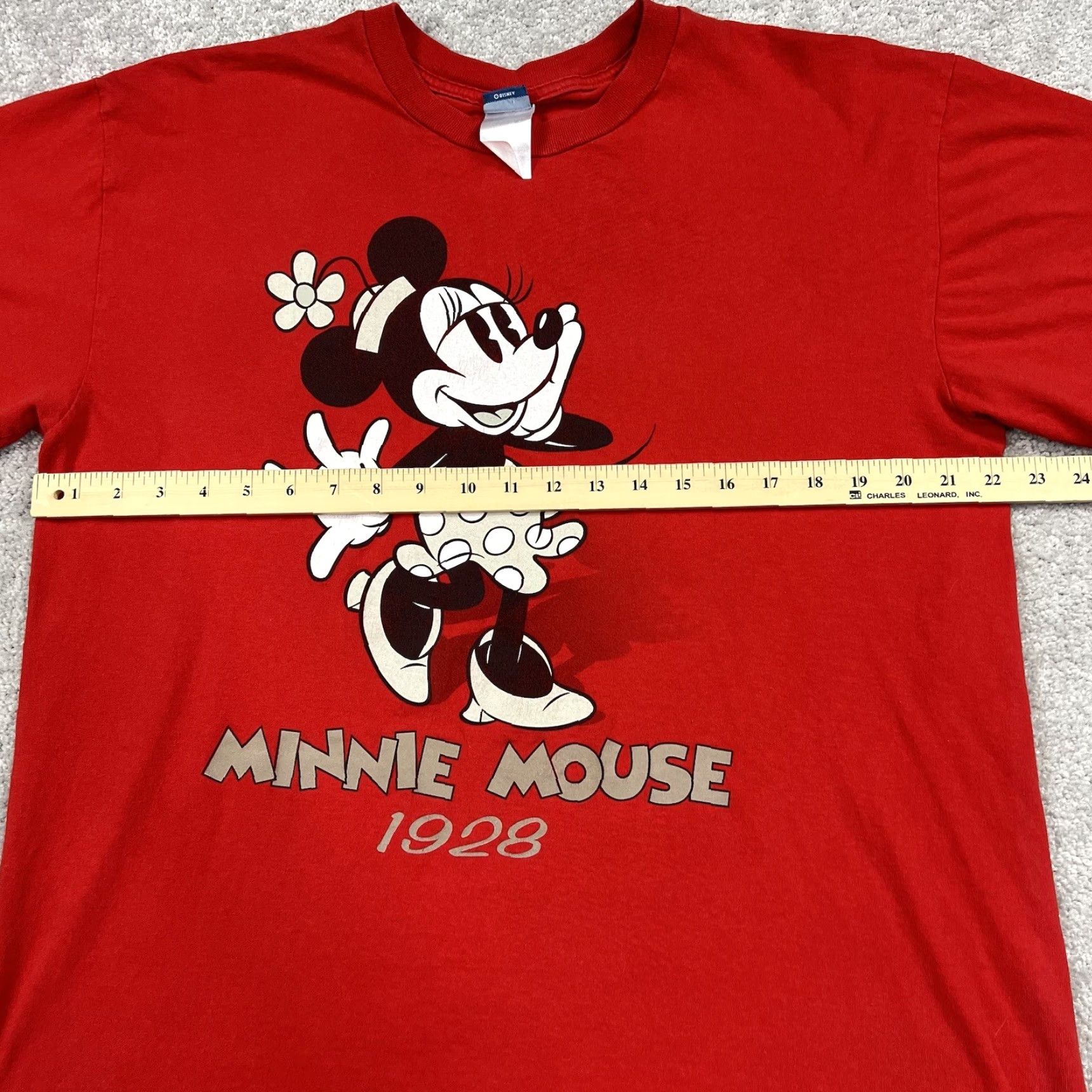 Disney VINTAGE Disney Minnie Mouse T-Shirt Adult XL Double-Sided Red Classic Cartoon Design Size US XL / EU 56 / 4 - 7 Thumbnail