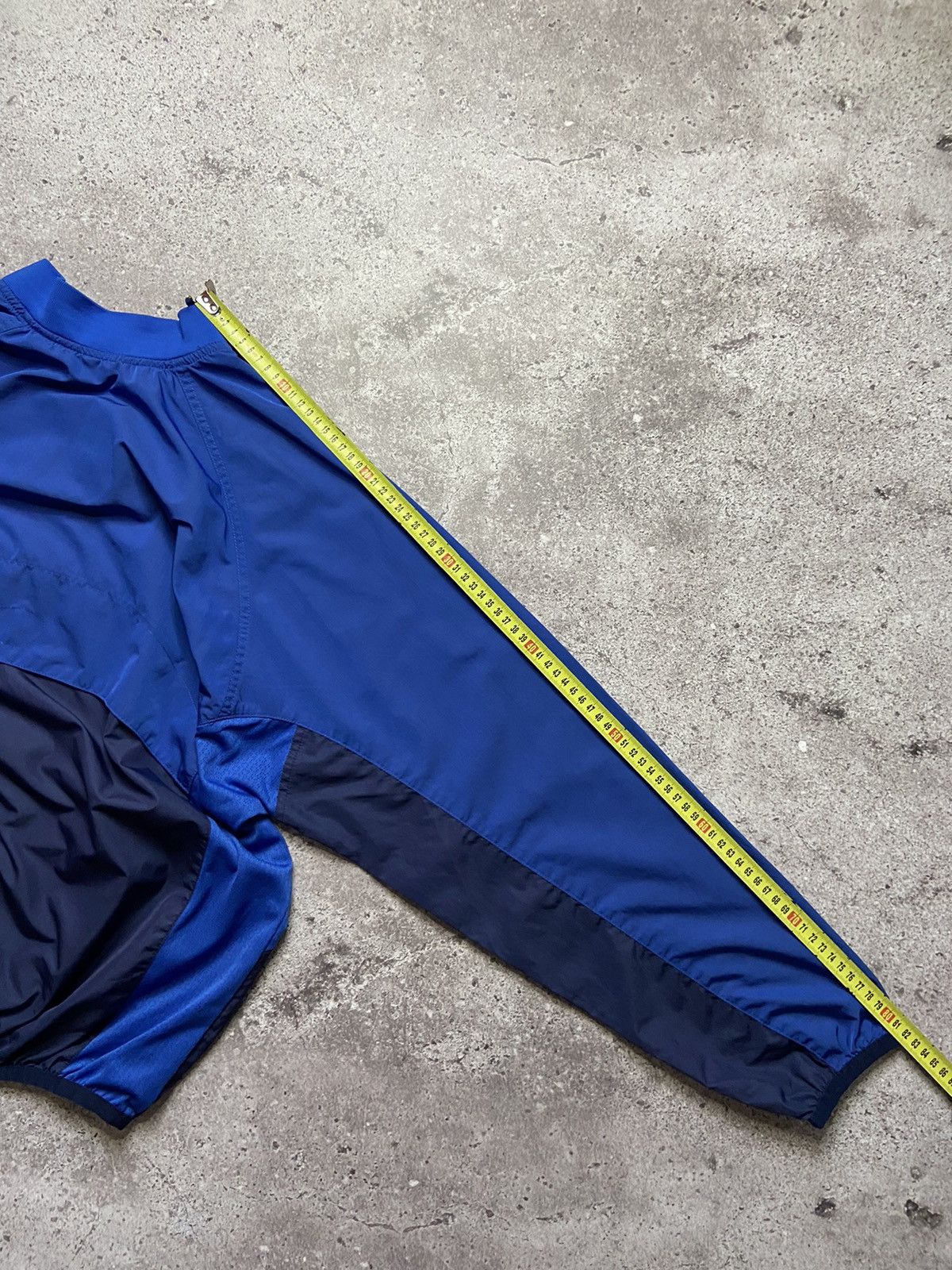 Nike × Vintage Nike Vintage 00s Nylon Center Swoosh Sweatshirt Size US S / EU 44-46 / 1 - 7 Thumbnail
