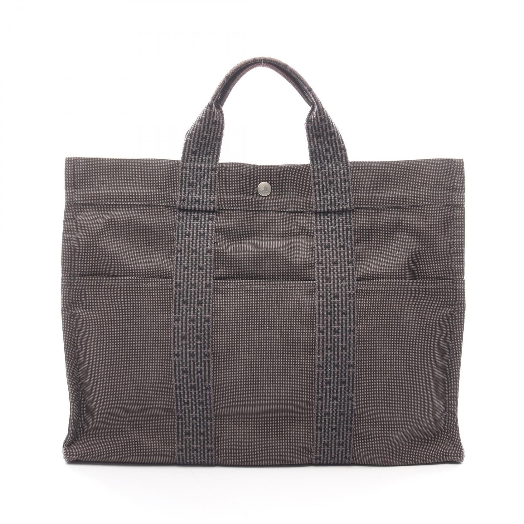 Hermes Hermes Hermes Herline MM Nylon Canvas Tote Bag Textile Tote Bag DUTY FREE for USA Size ONE SIZE - 1 Thumbnail