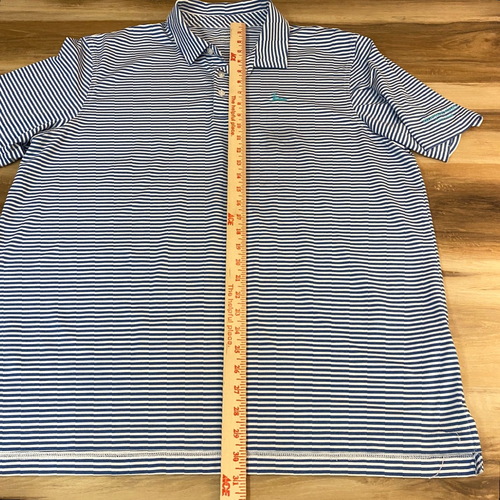 Vineyard Vines Vineyard Vines Polo Shirt Mens XL Performance Blue Striped Short Sleeve Polo Shirt XL Blue Men's Golf Crewneck? Size US XL / EU 56 / 4 - 6 Thumbnail