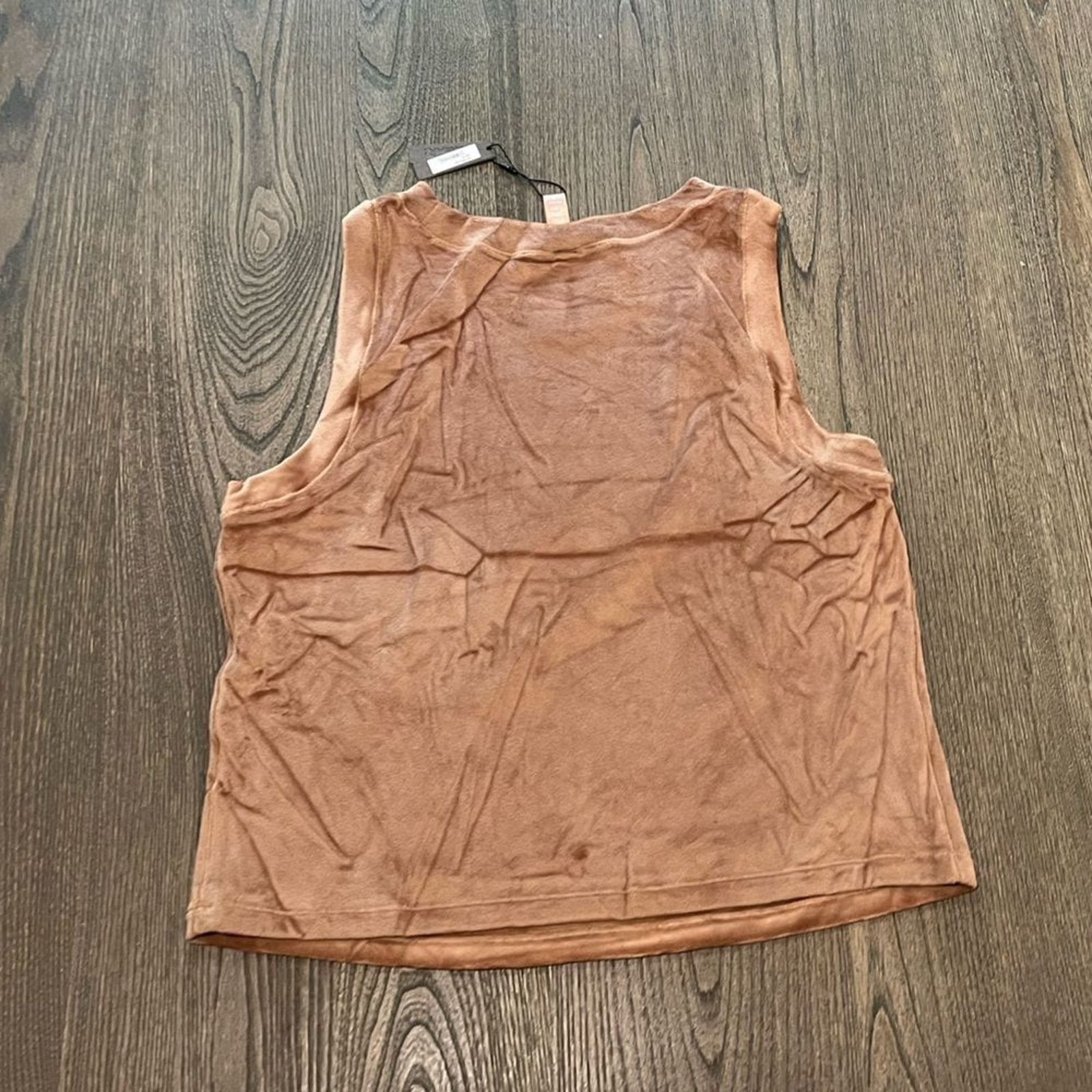 SKIMS NWT Skims Velour Crewneck Tank Sienna Size XL Size XL / US 12-14 / IT 48-50 - 3 Thumbnail