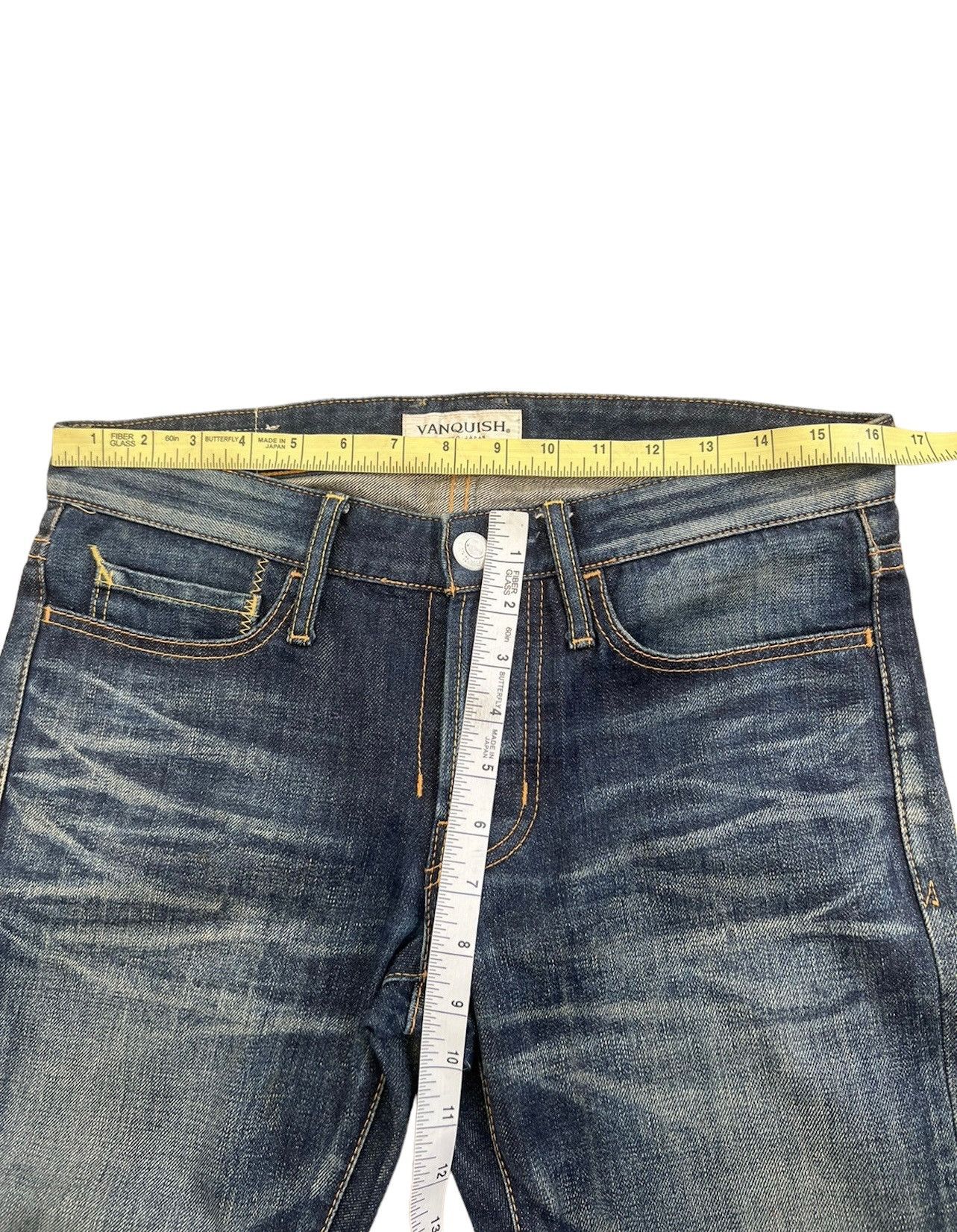 Vanquish Vanquish Japan Low Rise Released Hem Denim Flare Jeans Size US 31 - 3 Thumbnail