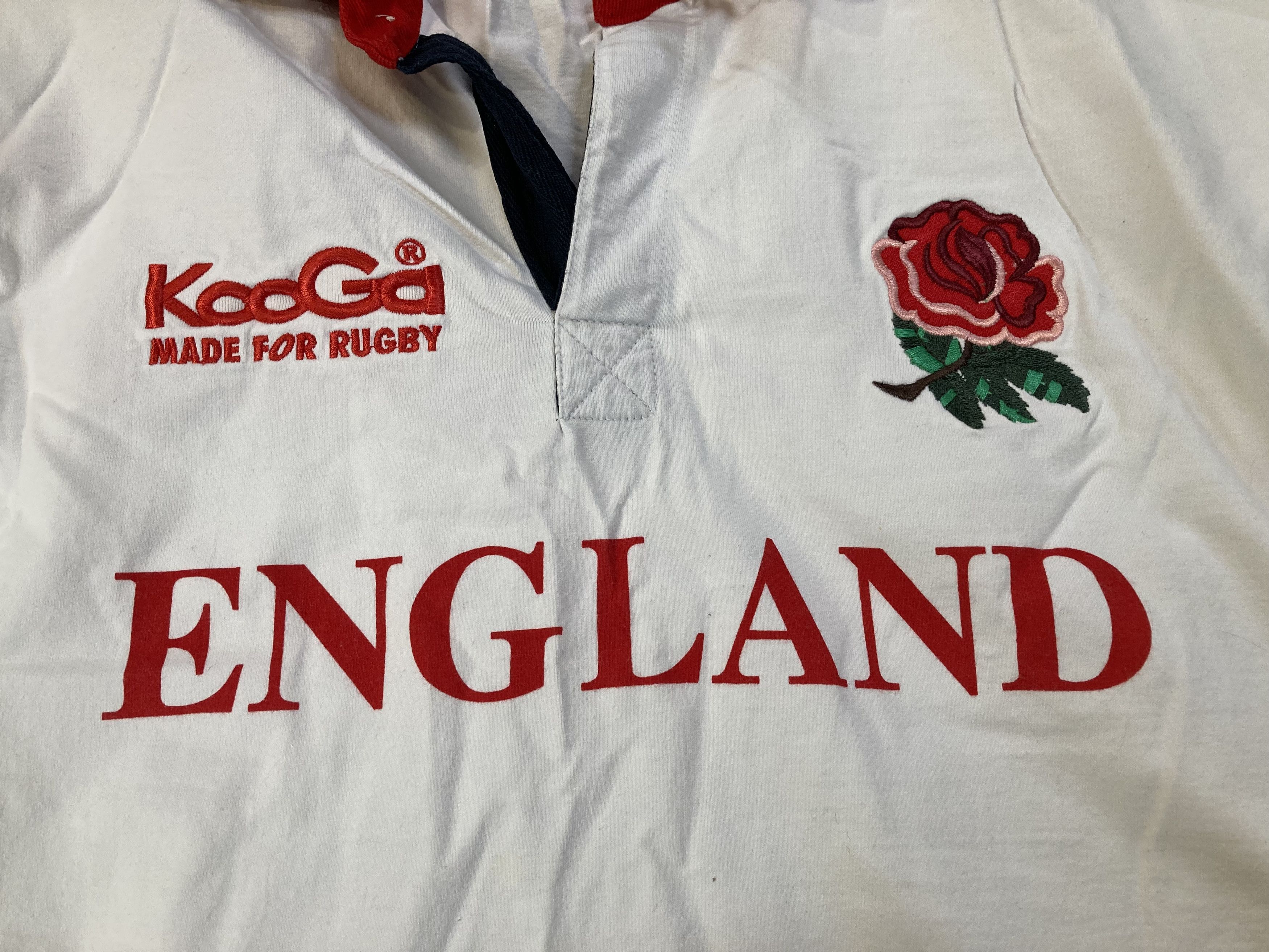 Vintage Vintage 2000's Kooga England Rugby Polo Shirt Size US XL / EU 56 / 4 - 5 Thumbnail