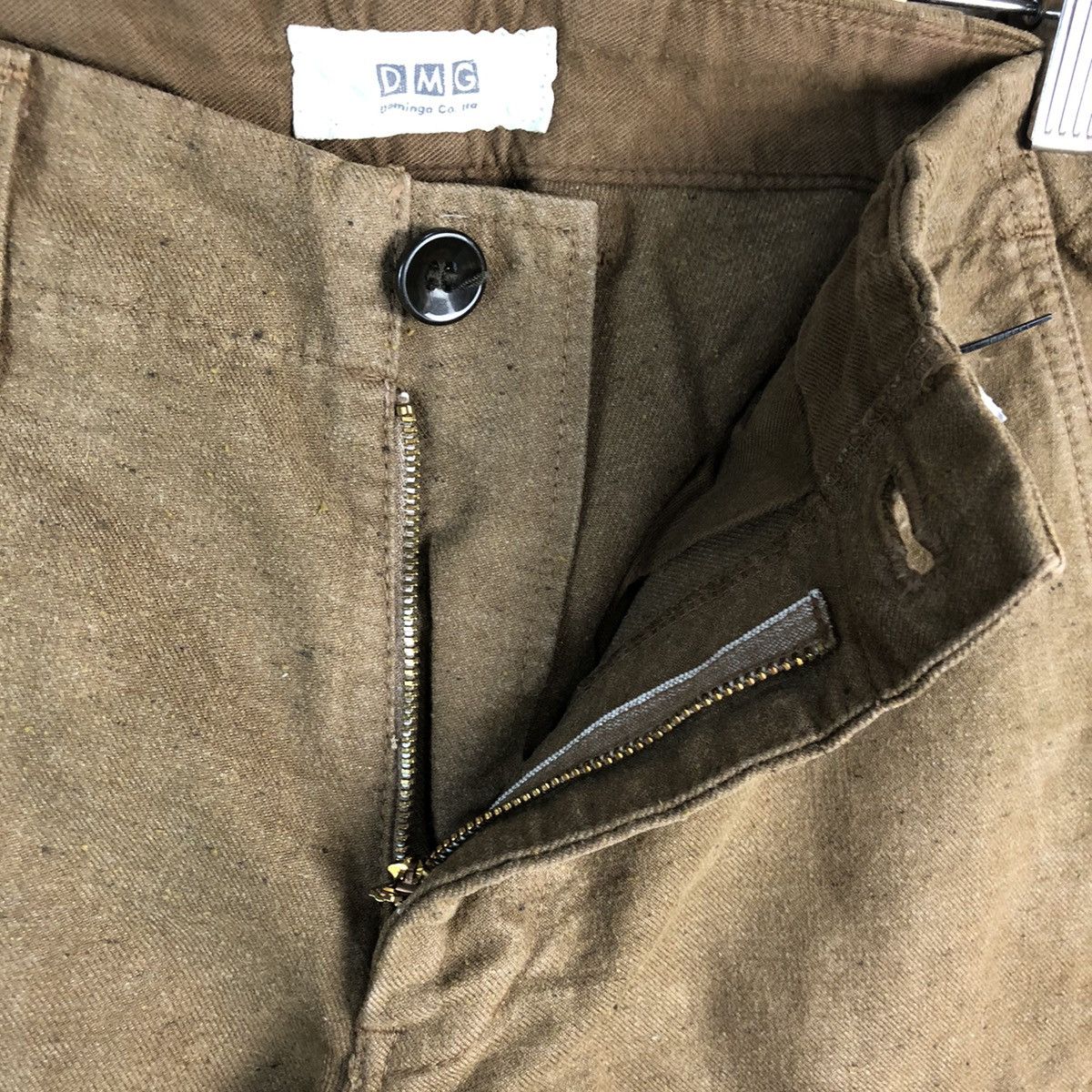 Japanese Brand Domingo Co Brown Cargo Multipocket Pants #A2437 Size US 27 - 14 Thumbnail