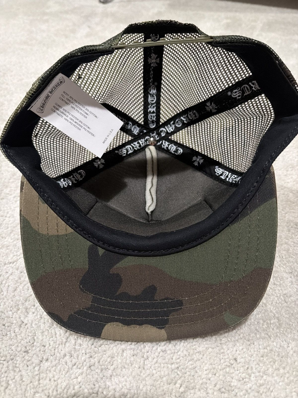 Chrome Hearts Chrome Hearts CH Hollywood Camo Trucker Hat Size ONE SIZE - 3 Thumbnail