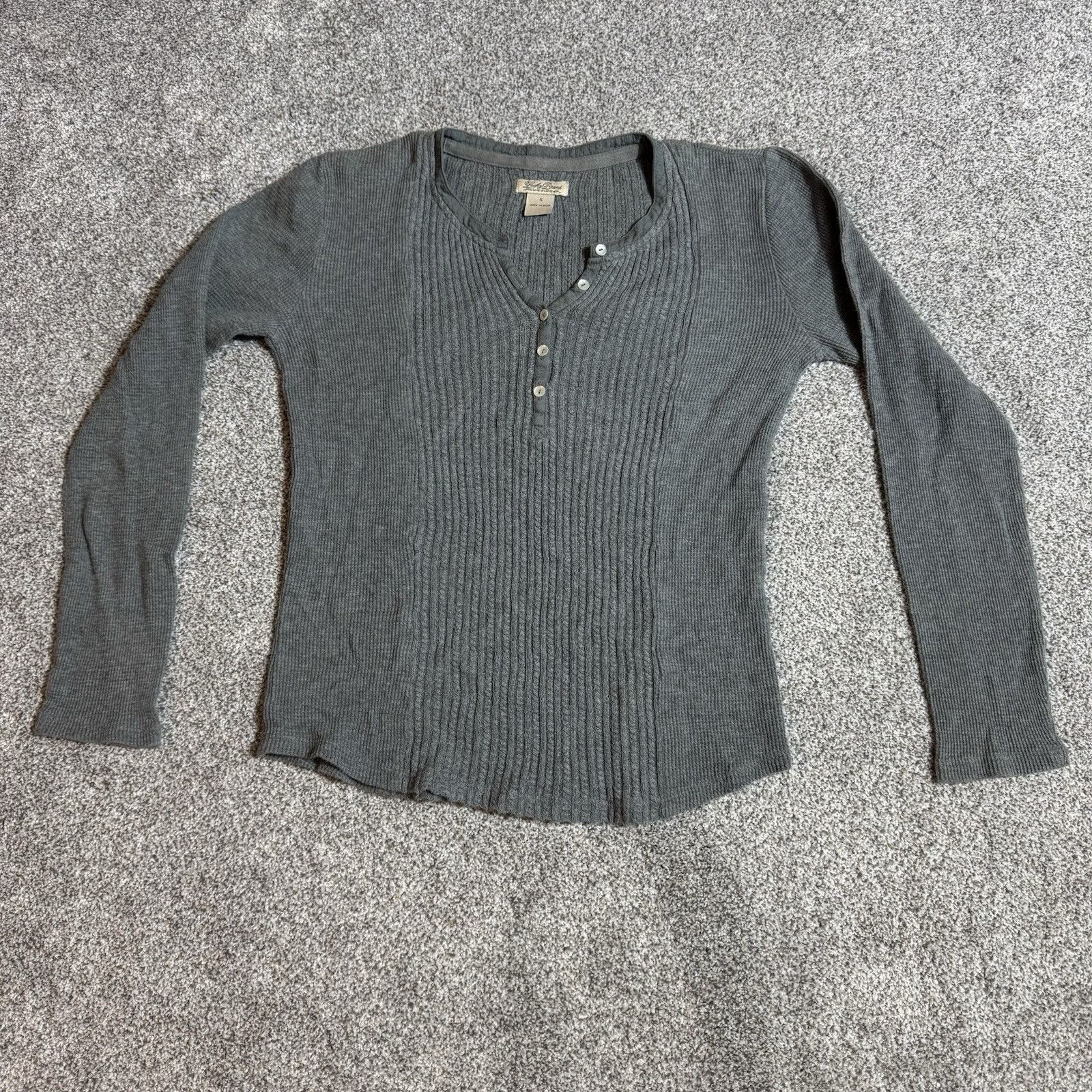 Lucky Brand Vintage Y2K Lucky Brand Sweater Women S Henley Grunge Boho Size S / US 4 / IT 40 - 1 Thumbnail