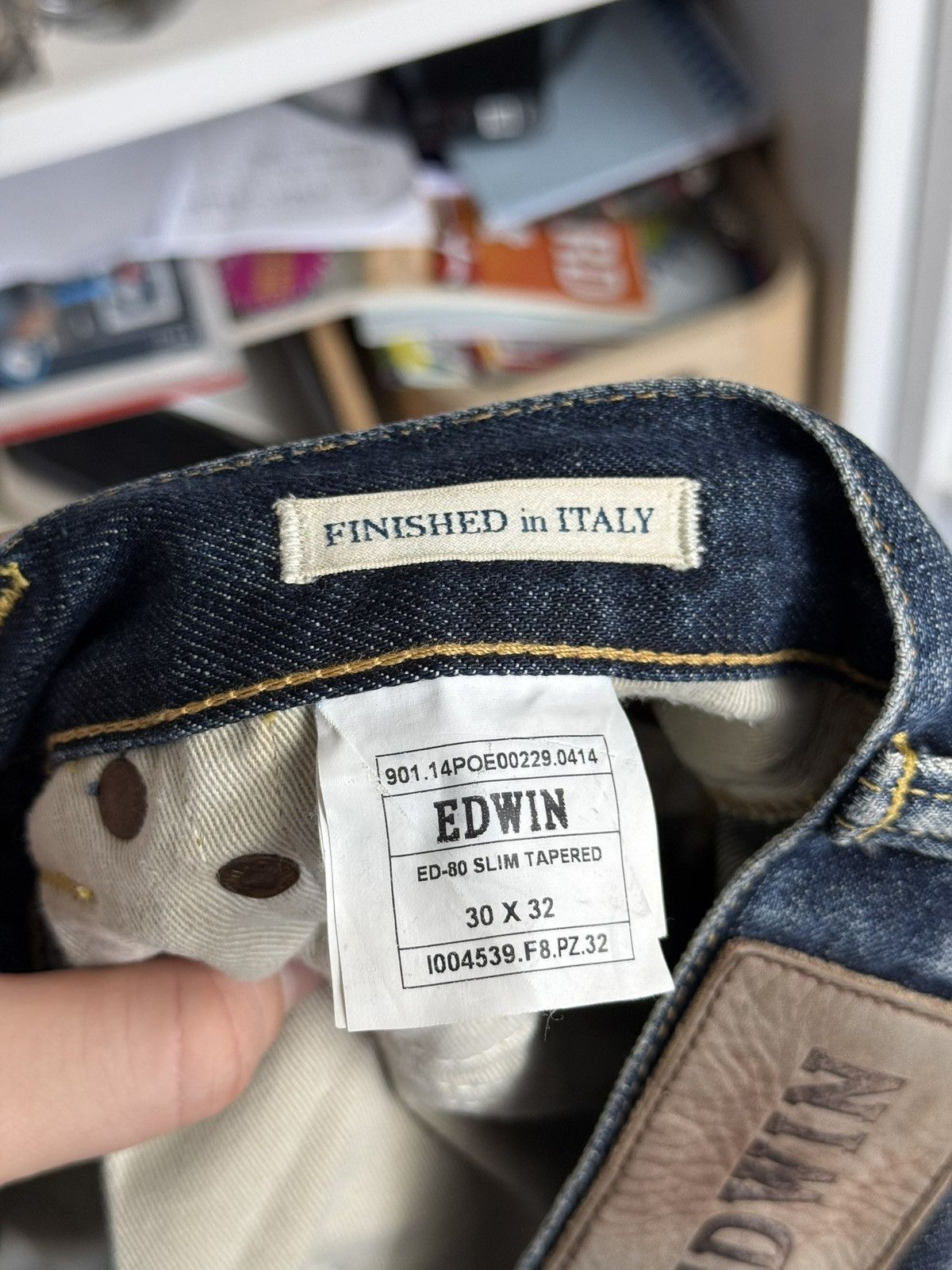 Edwin × Japanese Brand Vintage Edwin washed distressed denim selvedge pants 30x32 Size US 30 / EU 46 - 9 Thumbnail