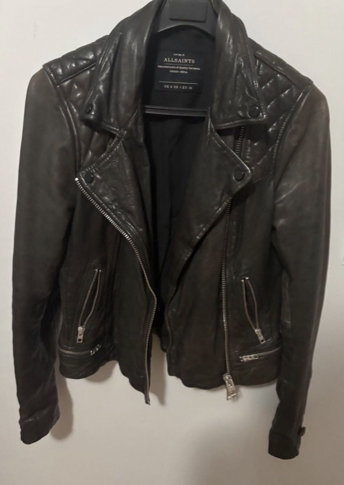 Allsaints AllSaints Leather Jacket Size S / US 4 / IT 40 - 2 Thumbnail