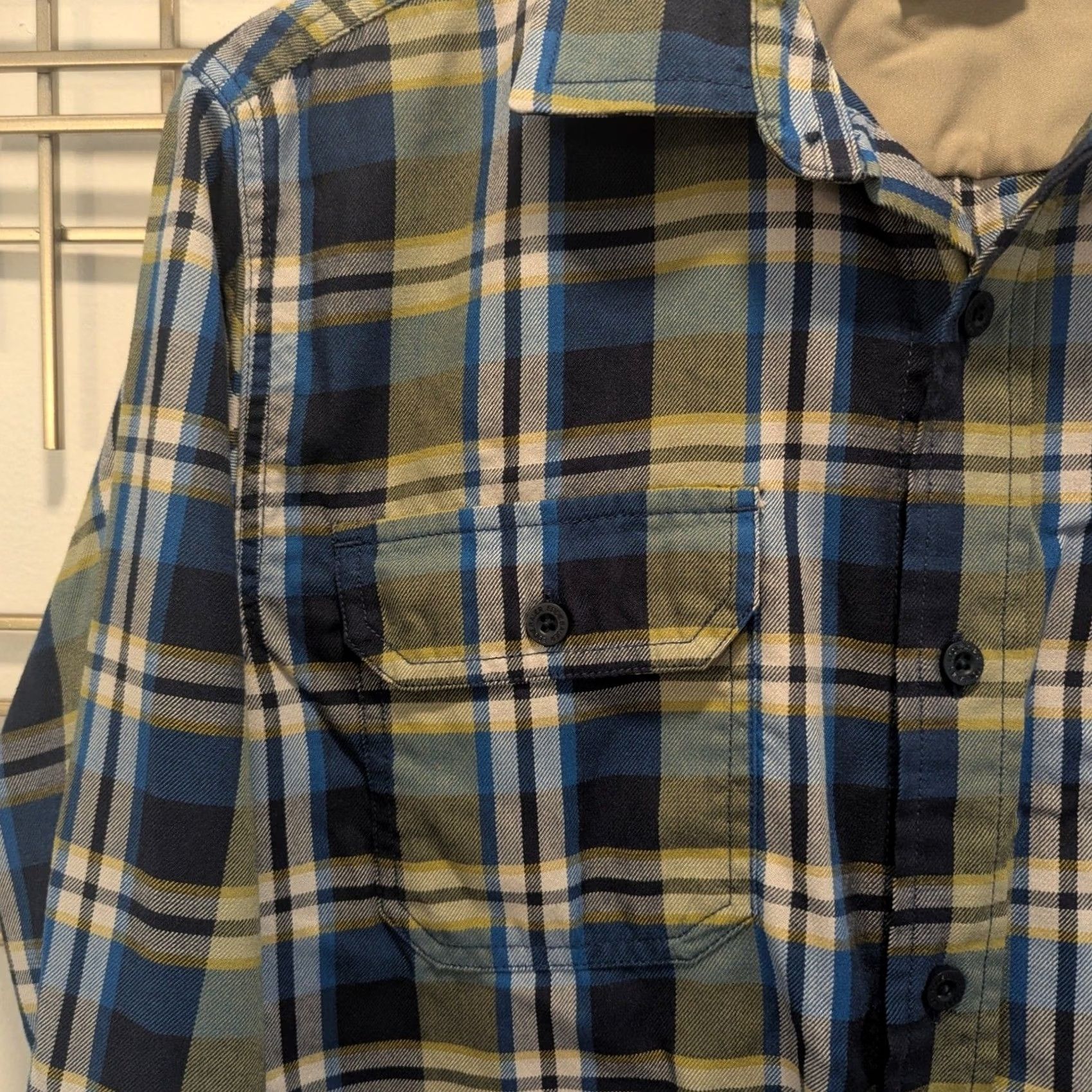 Eddie Bauer Eddie Bauer Plaid Shirt Long Sleeve Button-Down Classic Fit Men's M Blue Yellow Size US M / EU 48-50 / 2 - 4 Thumbnail