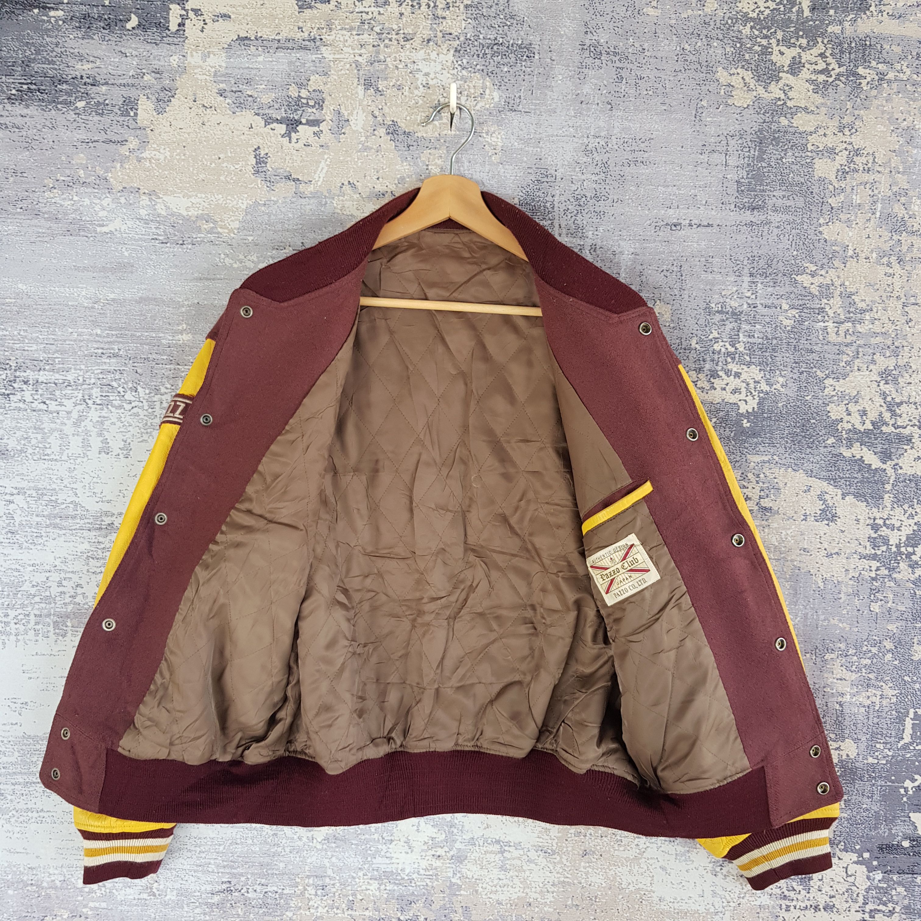 Vintage Vintage Pazzo Club Letterman Leather Wool Varsity Jacket Size US M / EU 48-50 / 2 - 11 Thumbnail