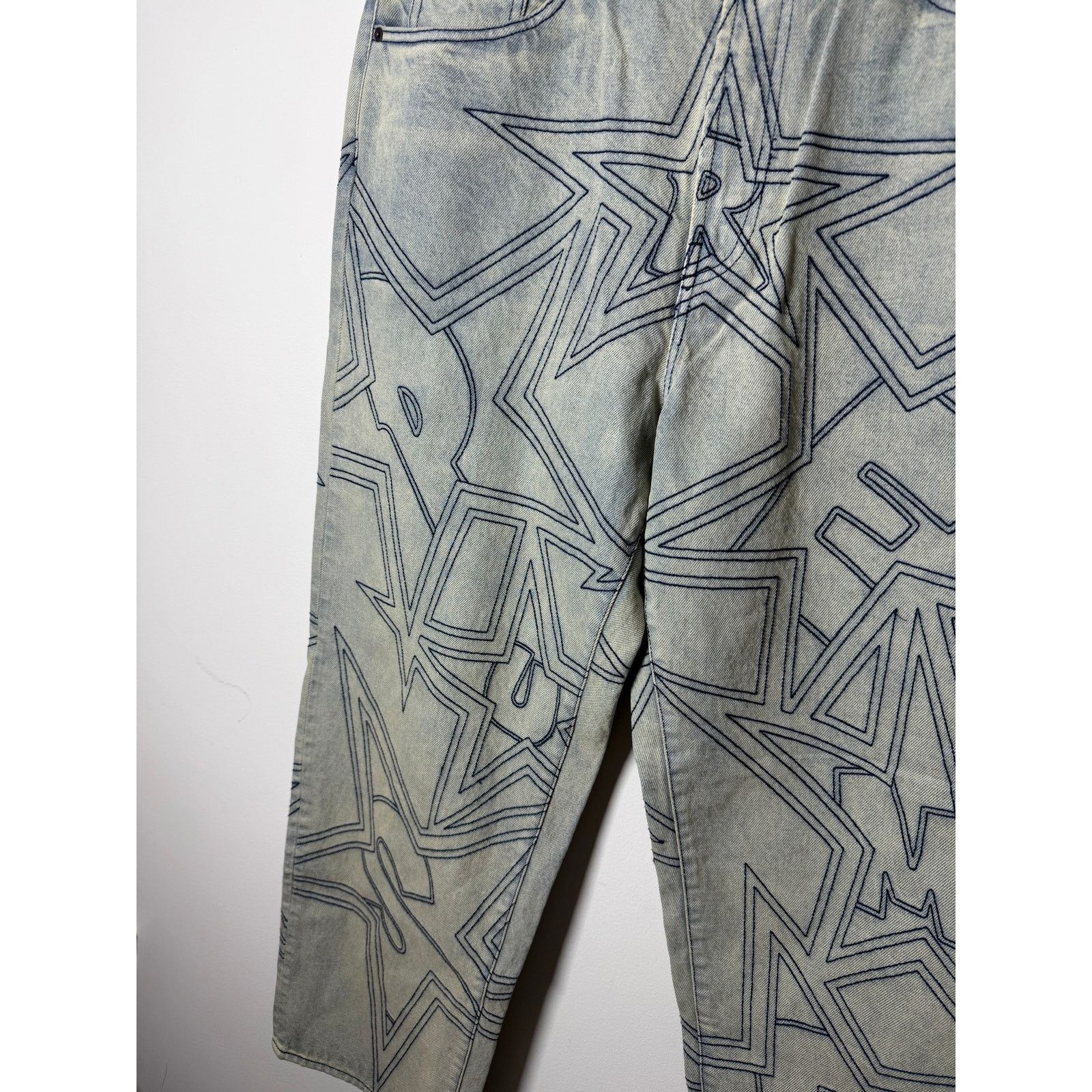 Supreme Supreme Stars Topstitch Baggy Jean 'Dirty' Size US 36 / EU 52 - 2 Thumbnail